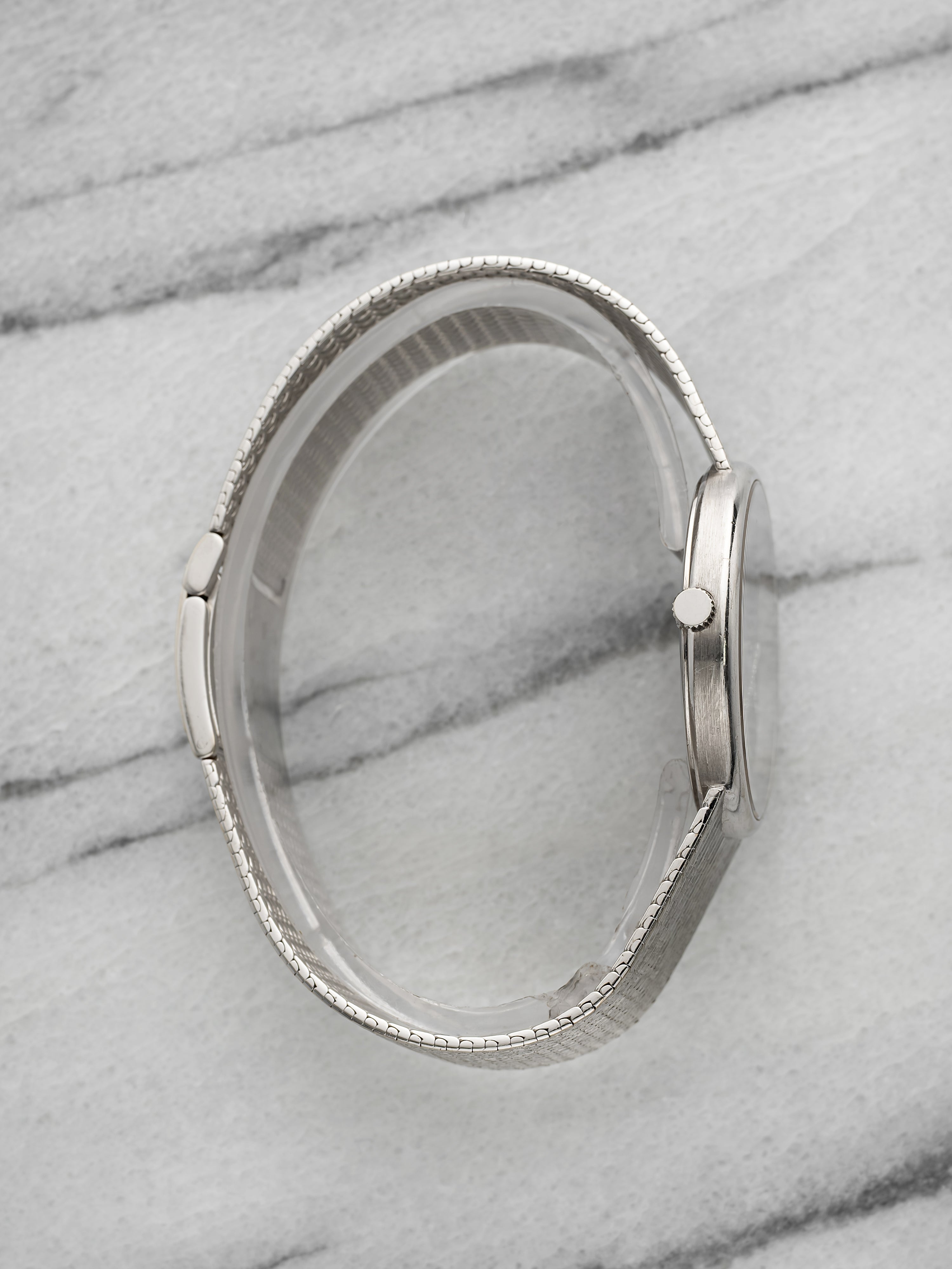 Vintage 1980s Audemars Piguet Ultra Thin 18K WG Diamond Hands Manual 32 mm