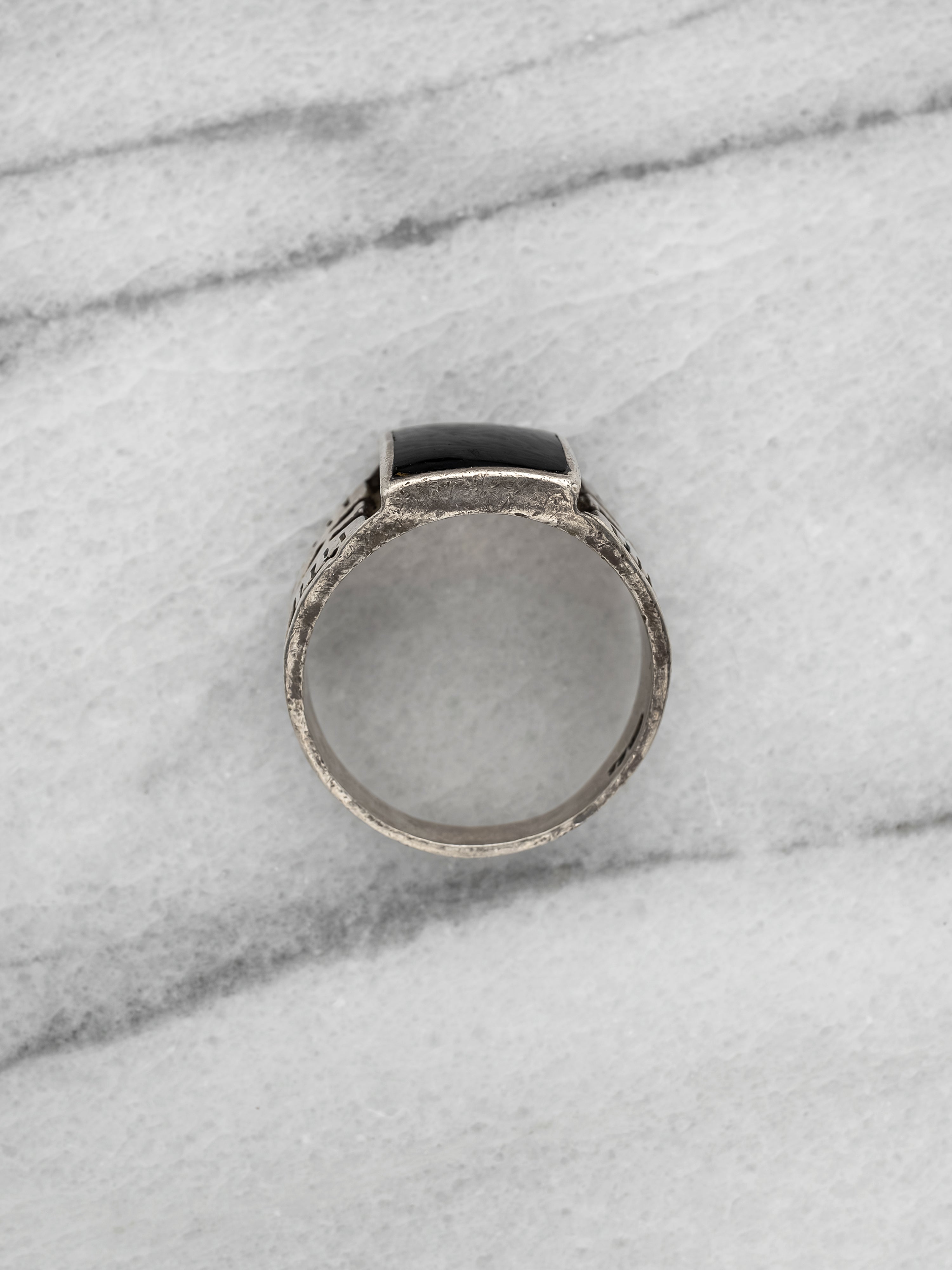 Vintage Signet Ring with Onyx Stone