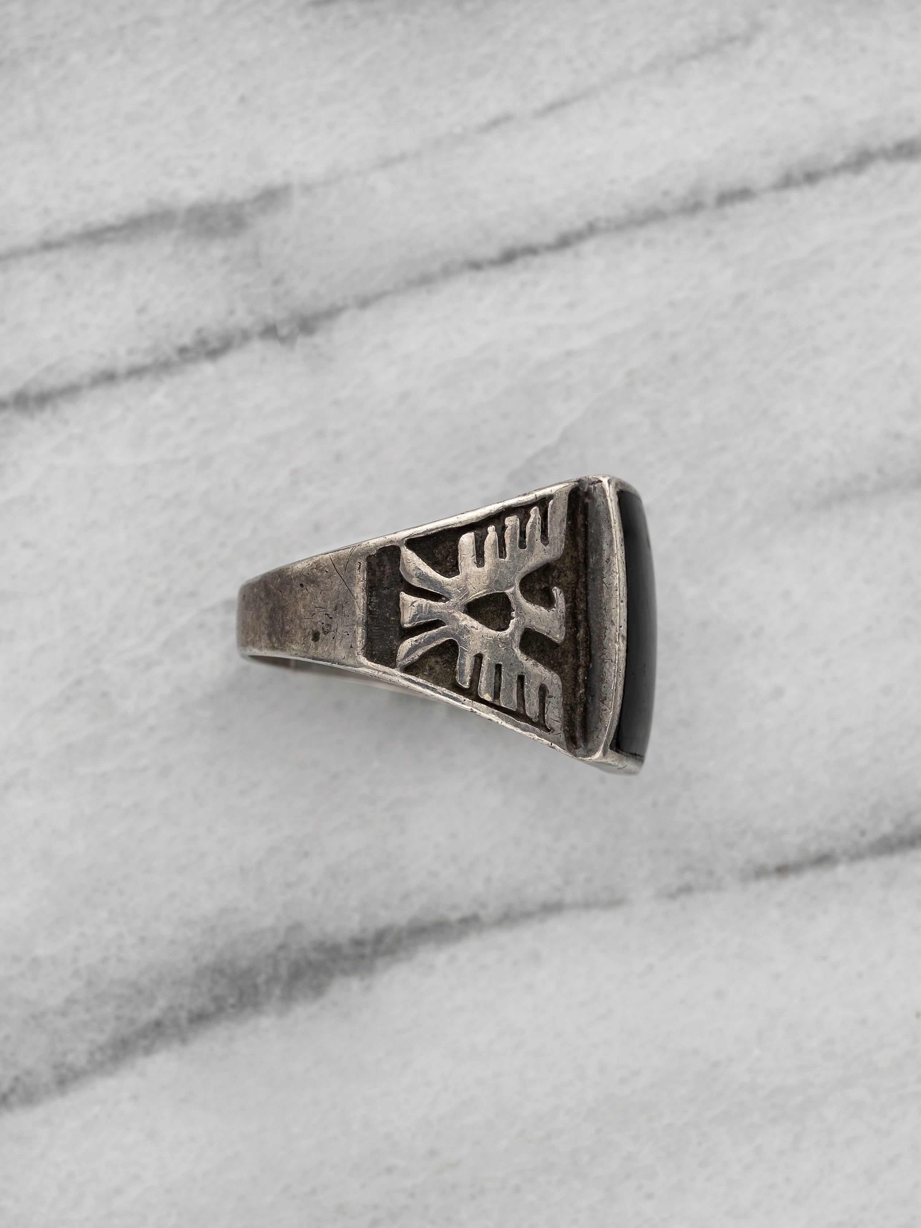 Vintage Signet Ring with Onyx Stone