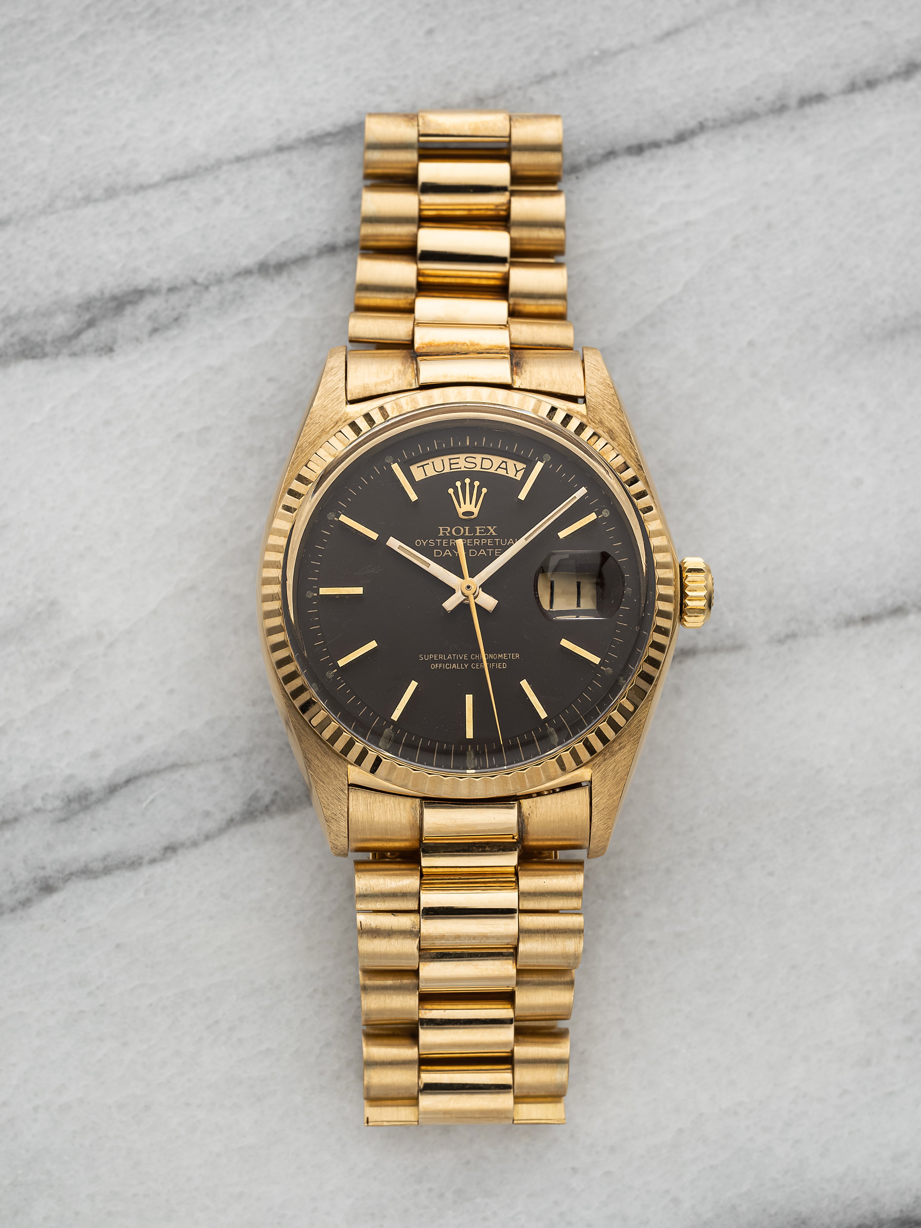 1970 Rolex Day-Date 1803 – 18K Yellow Gold, Brown Dial