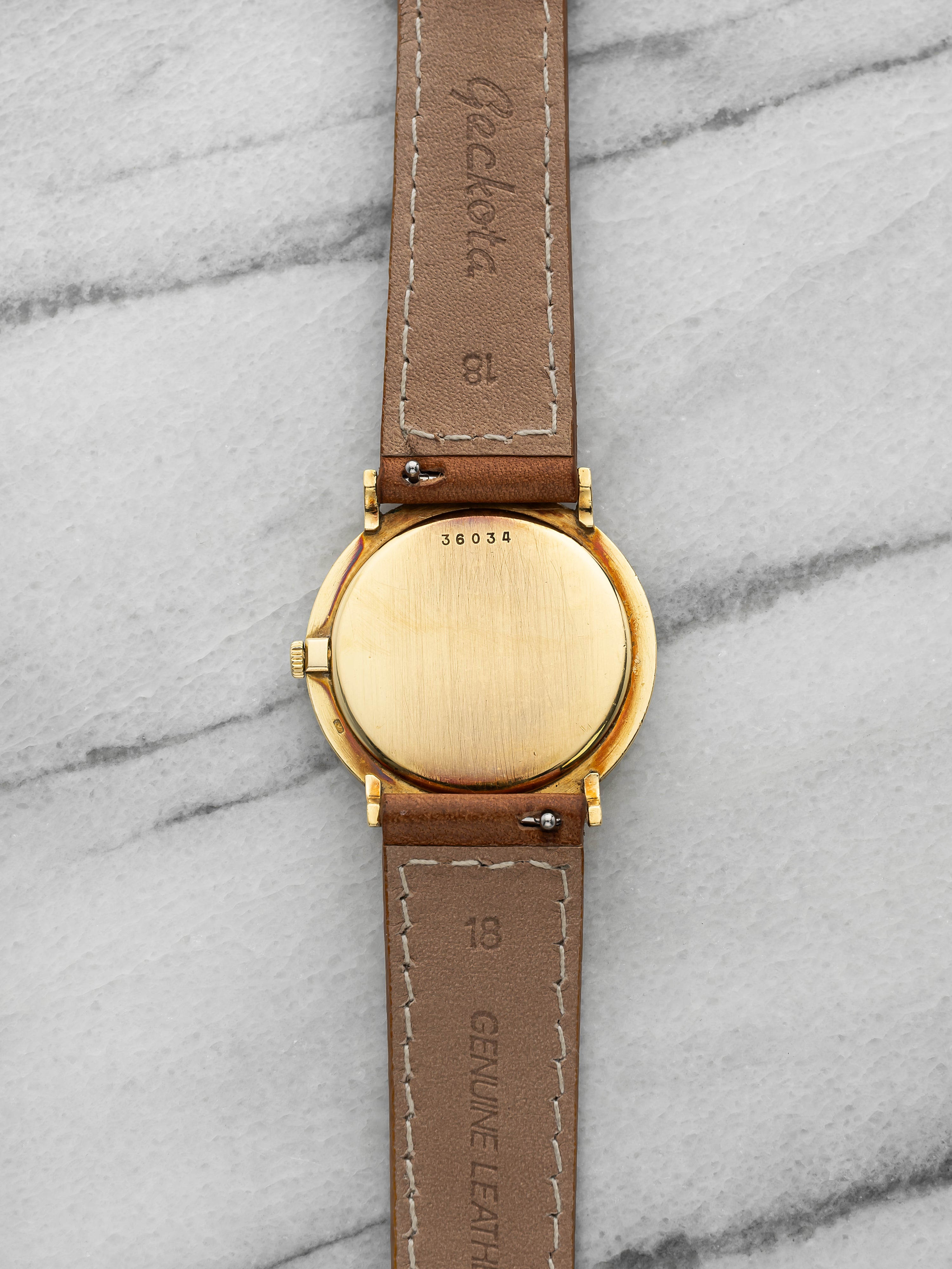 Vintage 1960s Audemars Piguet Ultra Thin 18K Yellow Gold White Dial Manual 32mm