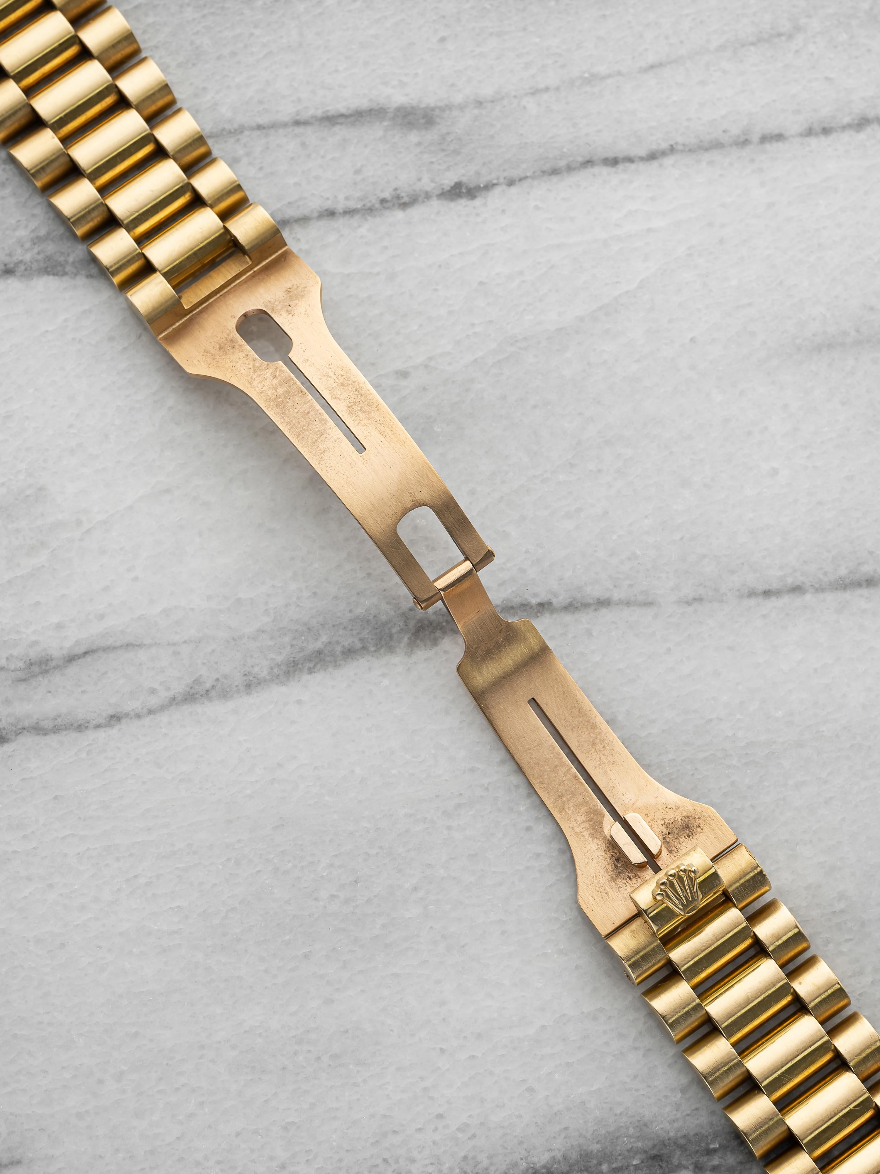 Rolex President 8385 18K Yellow Gold 20mm Bracelet 55B End Links