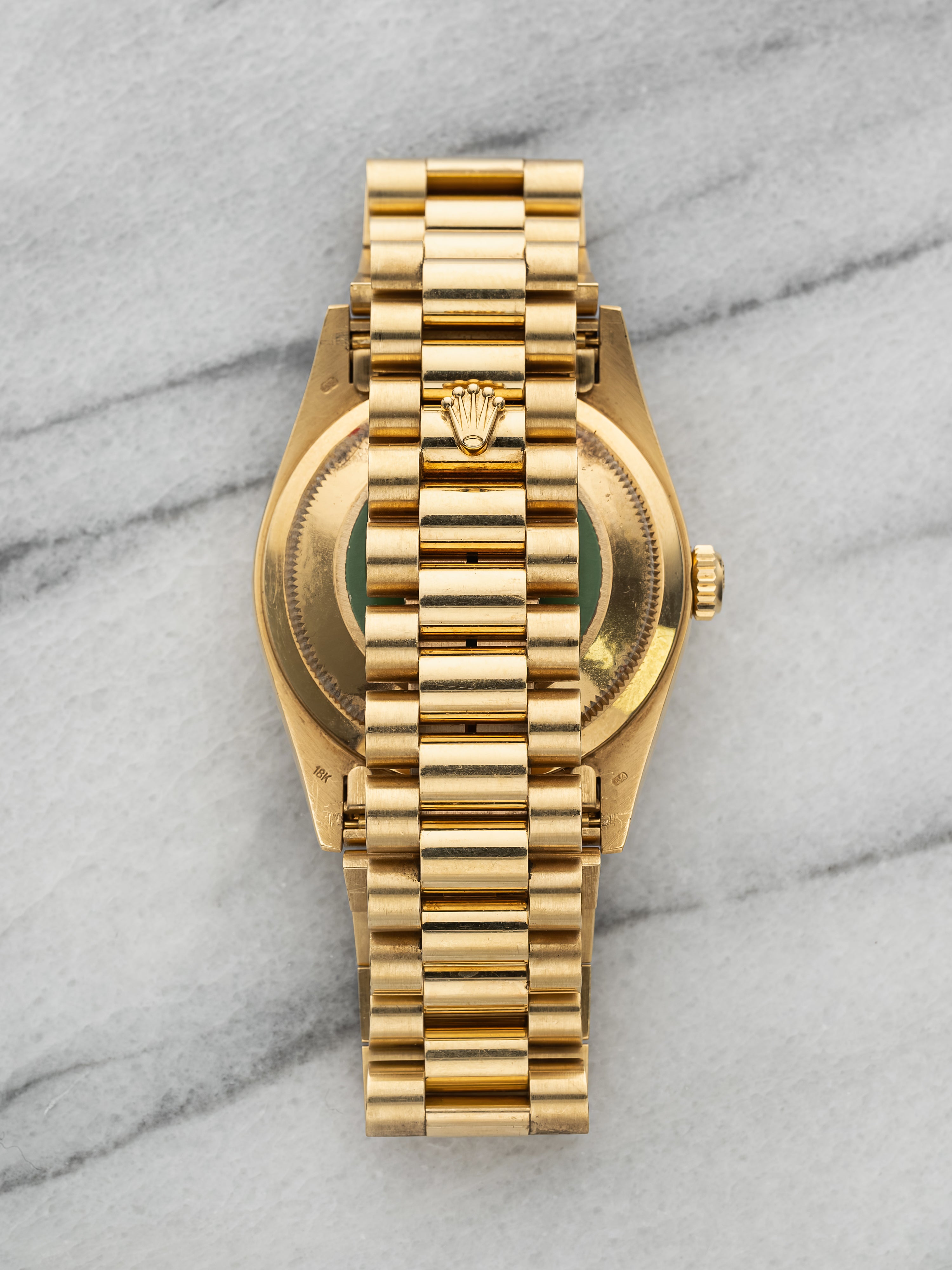 1994 Rolex Day-Date 18238 – 18K YG, Rare Ferrite Stone Dial