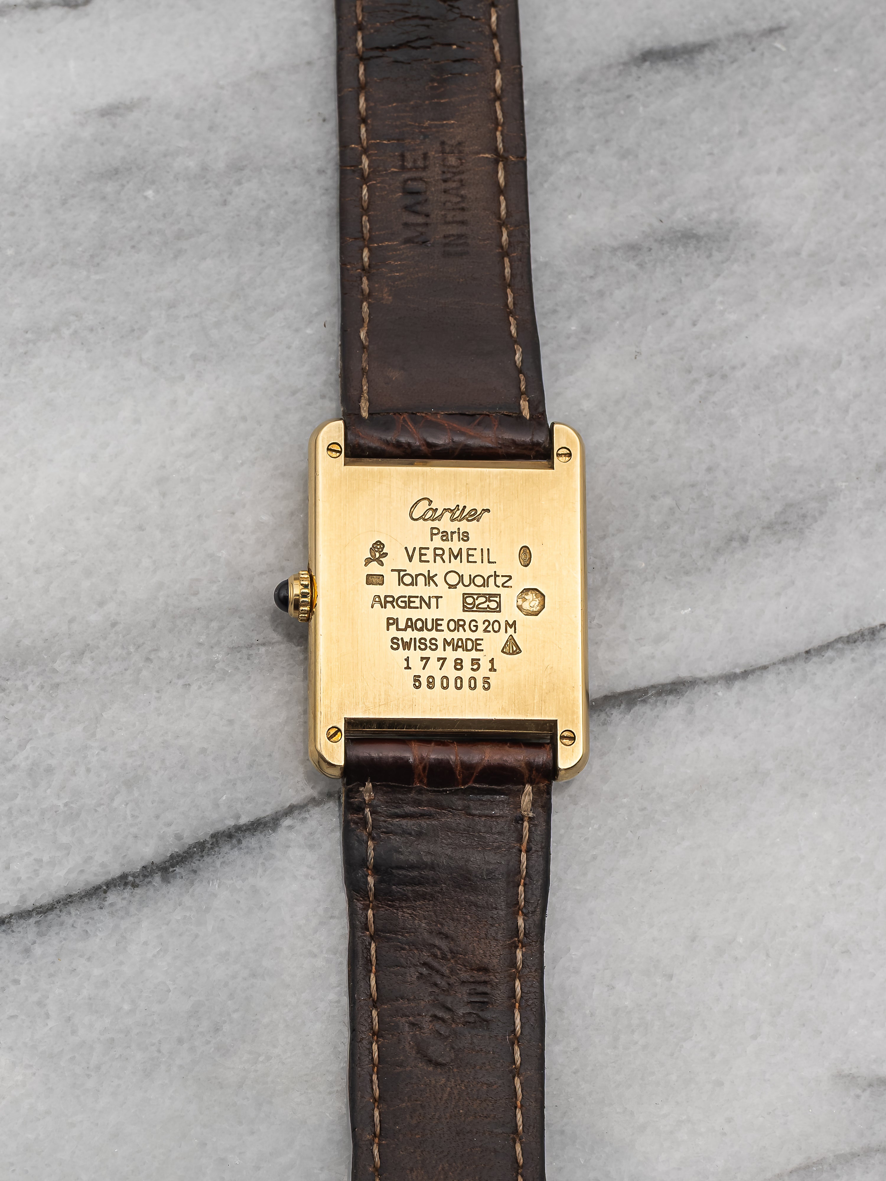 Cartier Tank – White Roman Dial