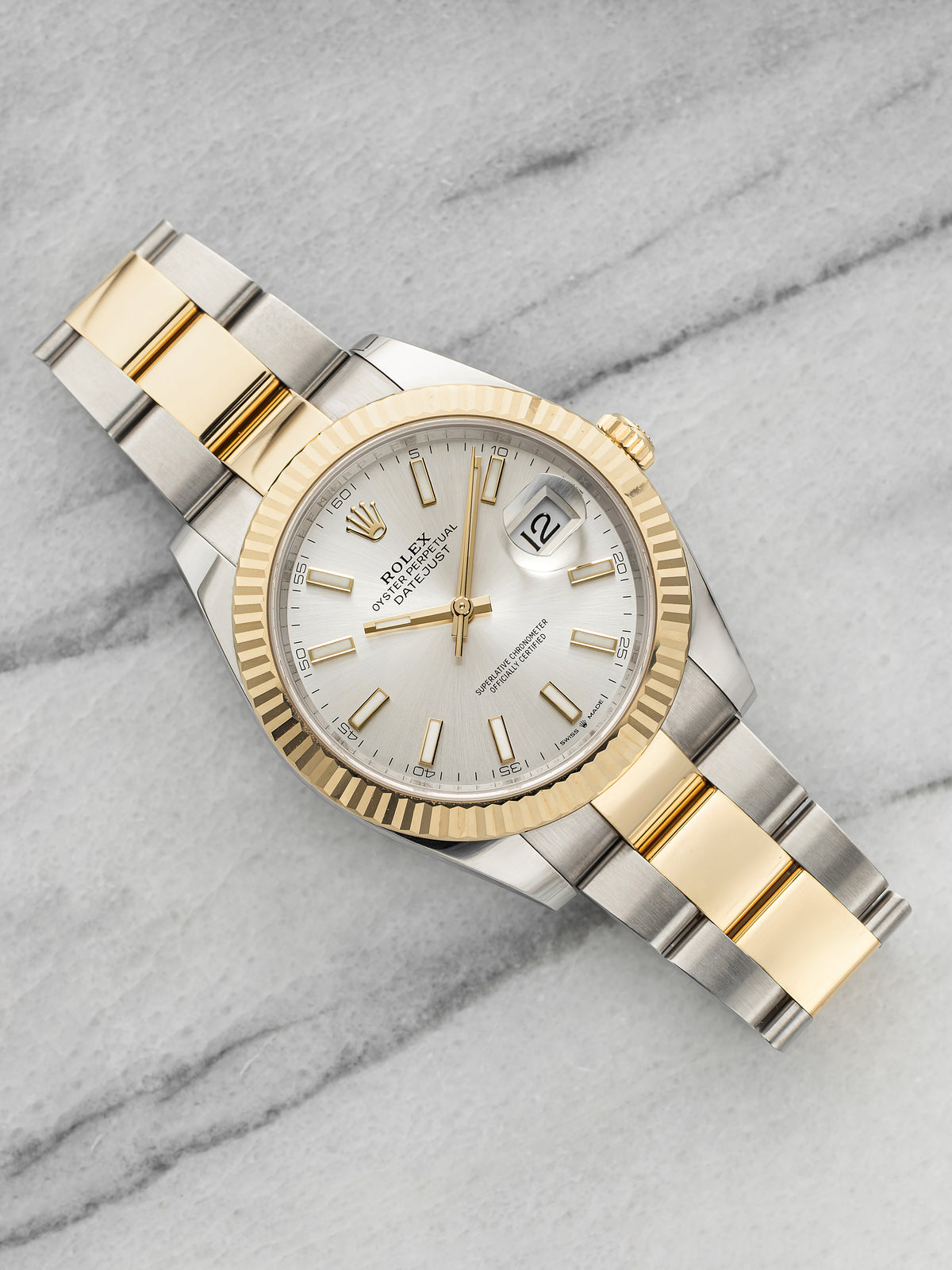2025 Rolex Datejust 126333 Two-Tone Silver Sunburst Dial Automatic 41mm