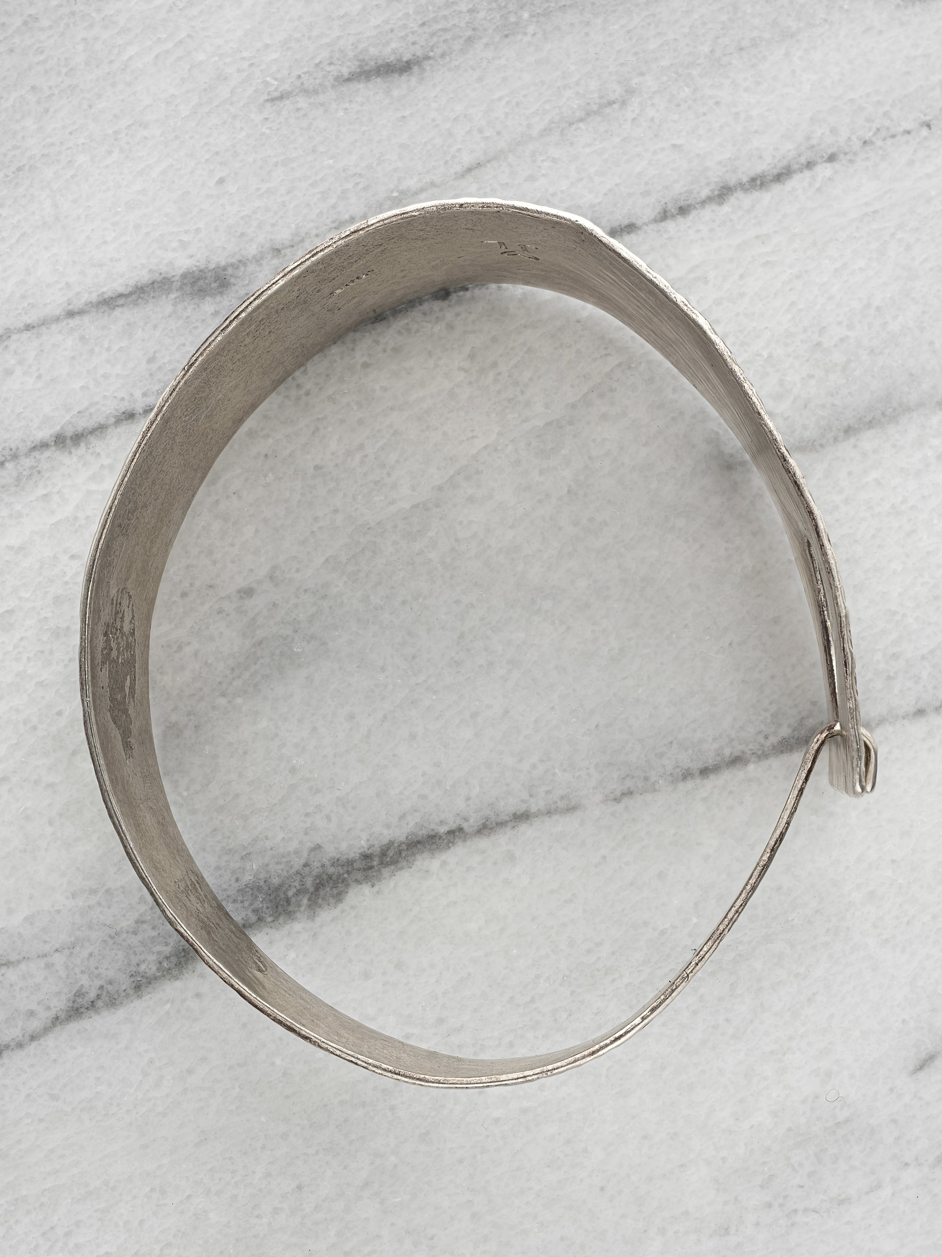 Vintage MCM Sculptural Sterling Silver Bracelet