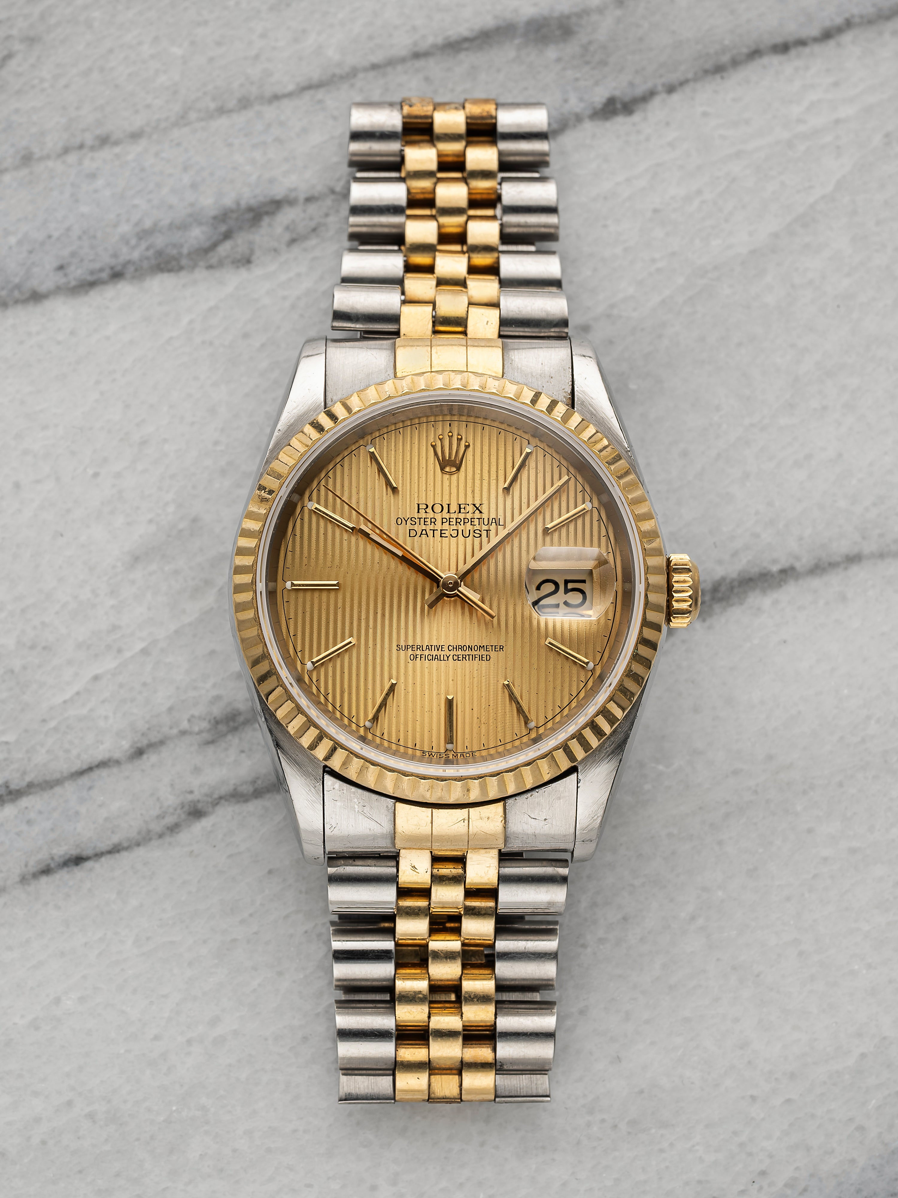 Rolex Datejust 16233 - Tapestry Dial.