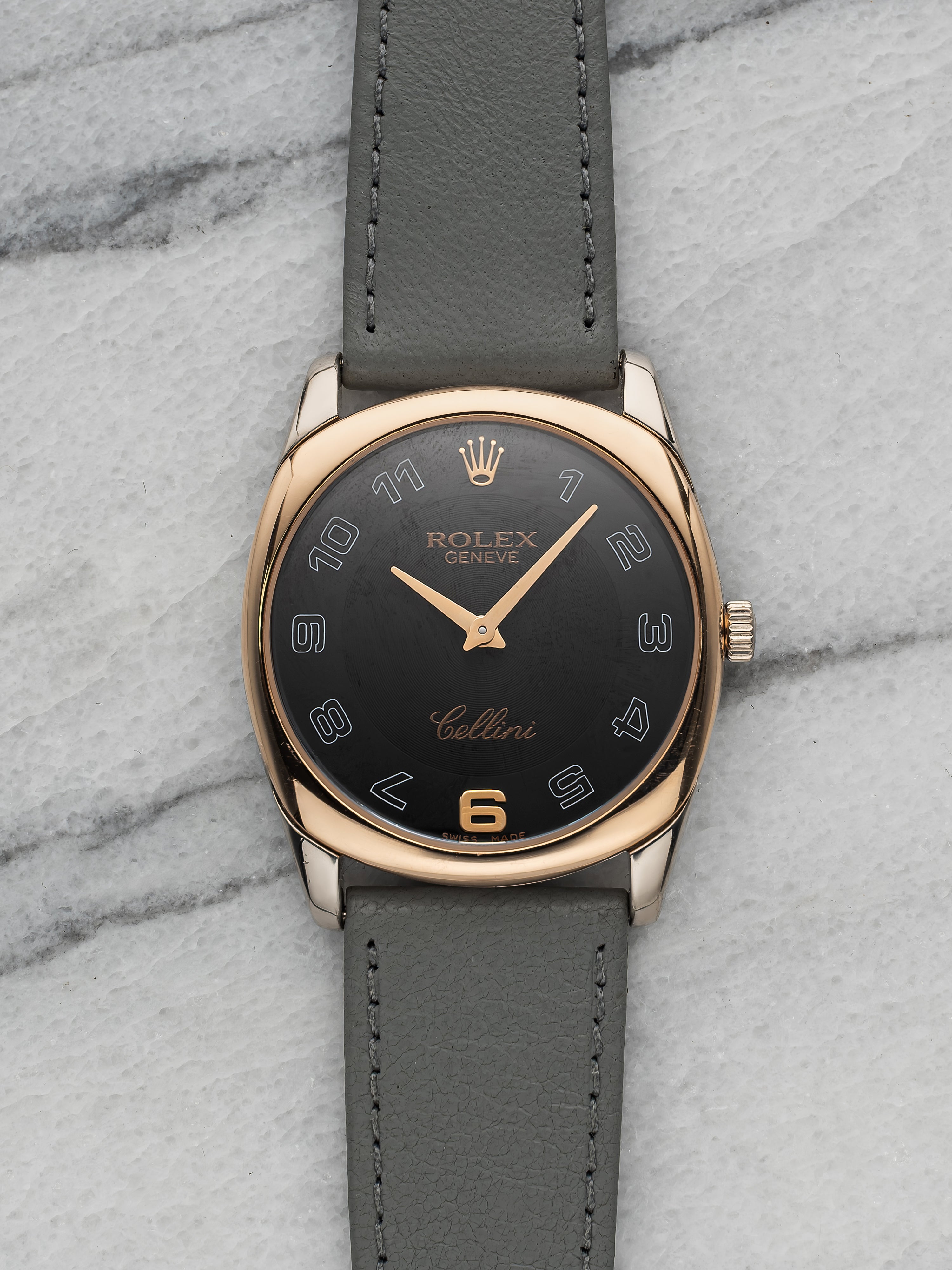 Rolex Cellini 4233 - Black Arabic Dial.