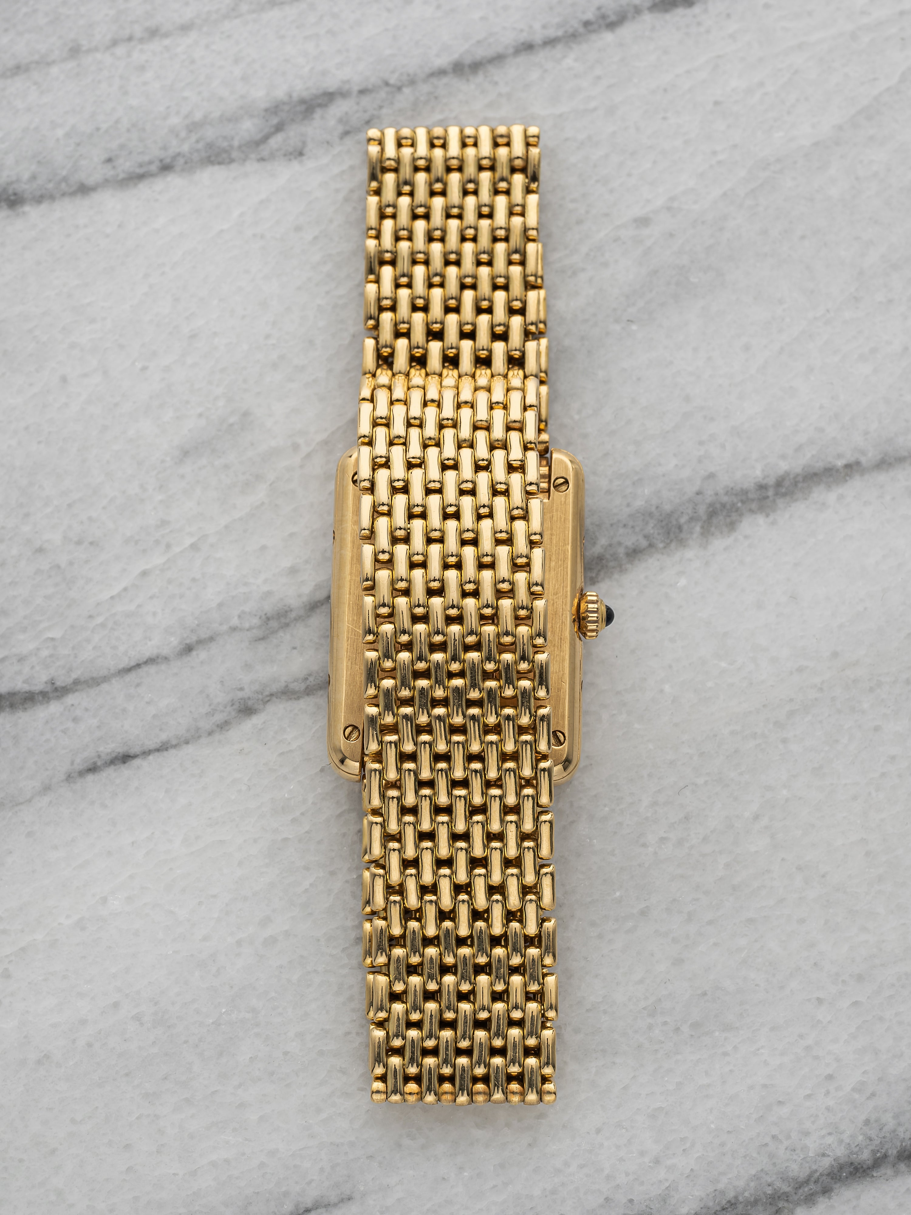 Ladies Cartier Tank - Mesh Bracelet