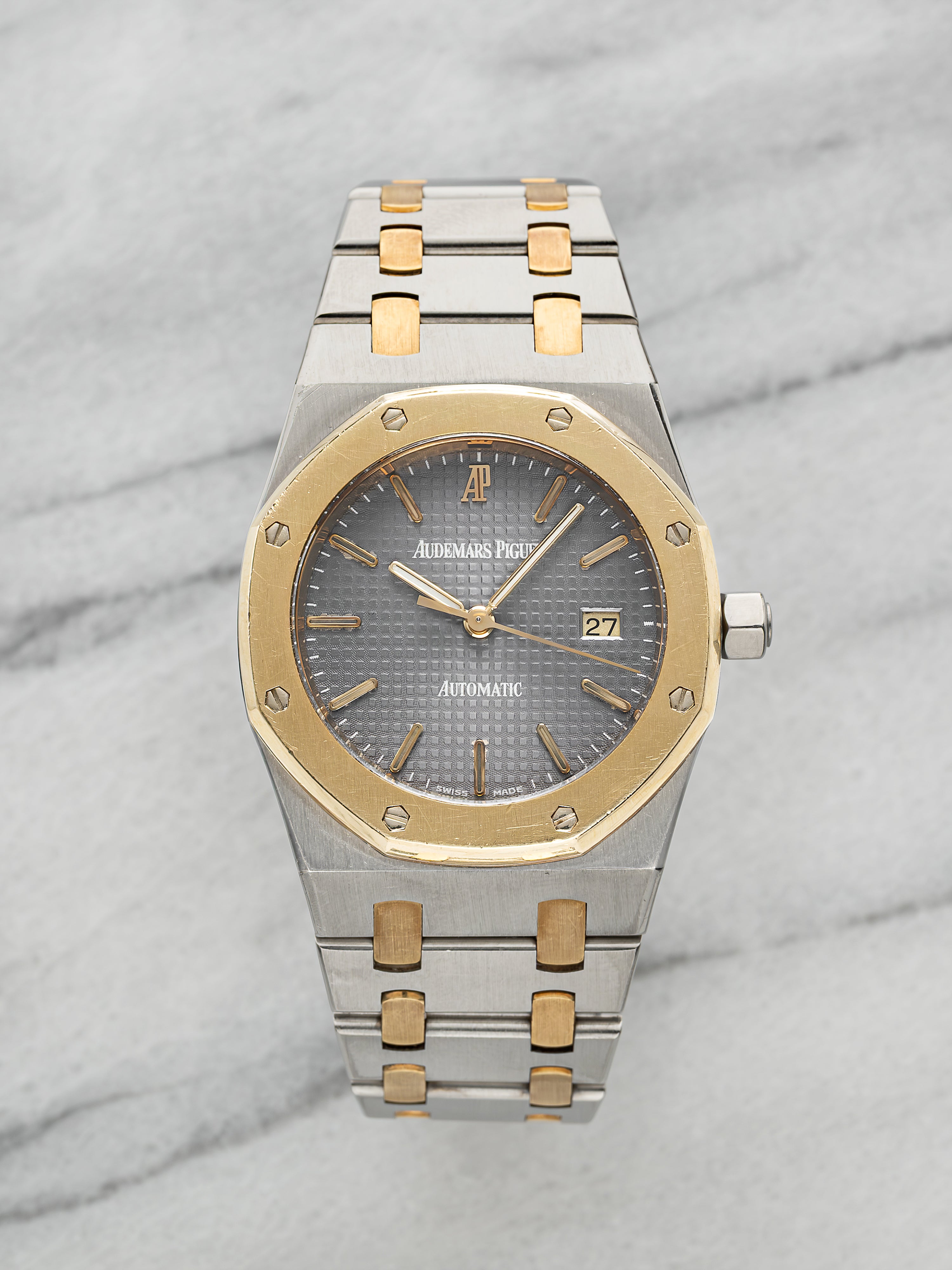 Audemars Piguet Royal Oak 15000SA – Two-Tone Grey Tapisserie Dial