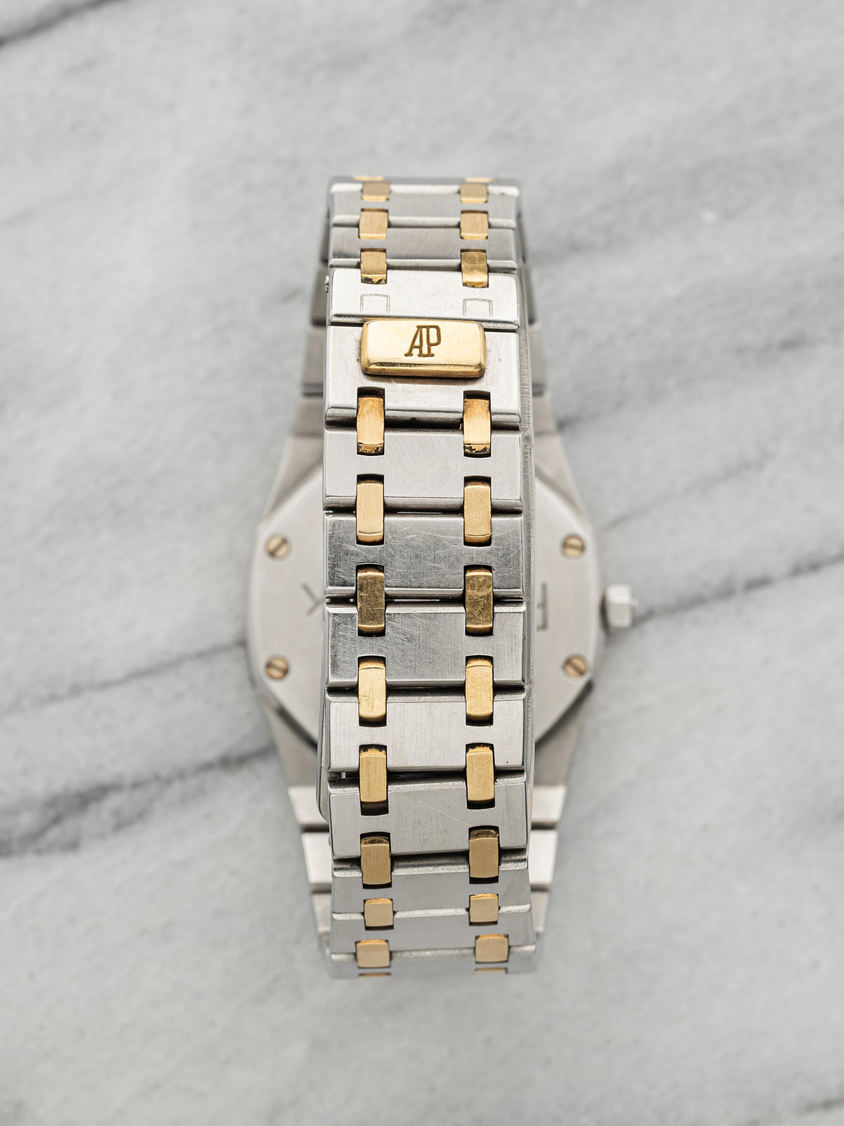 Vintage 1980s Audemars Piguet Royal Oak 56303SA Two-Tone Grey Dial Quartz 33mm