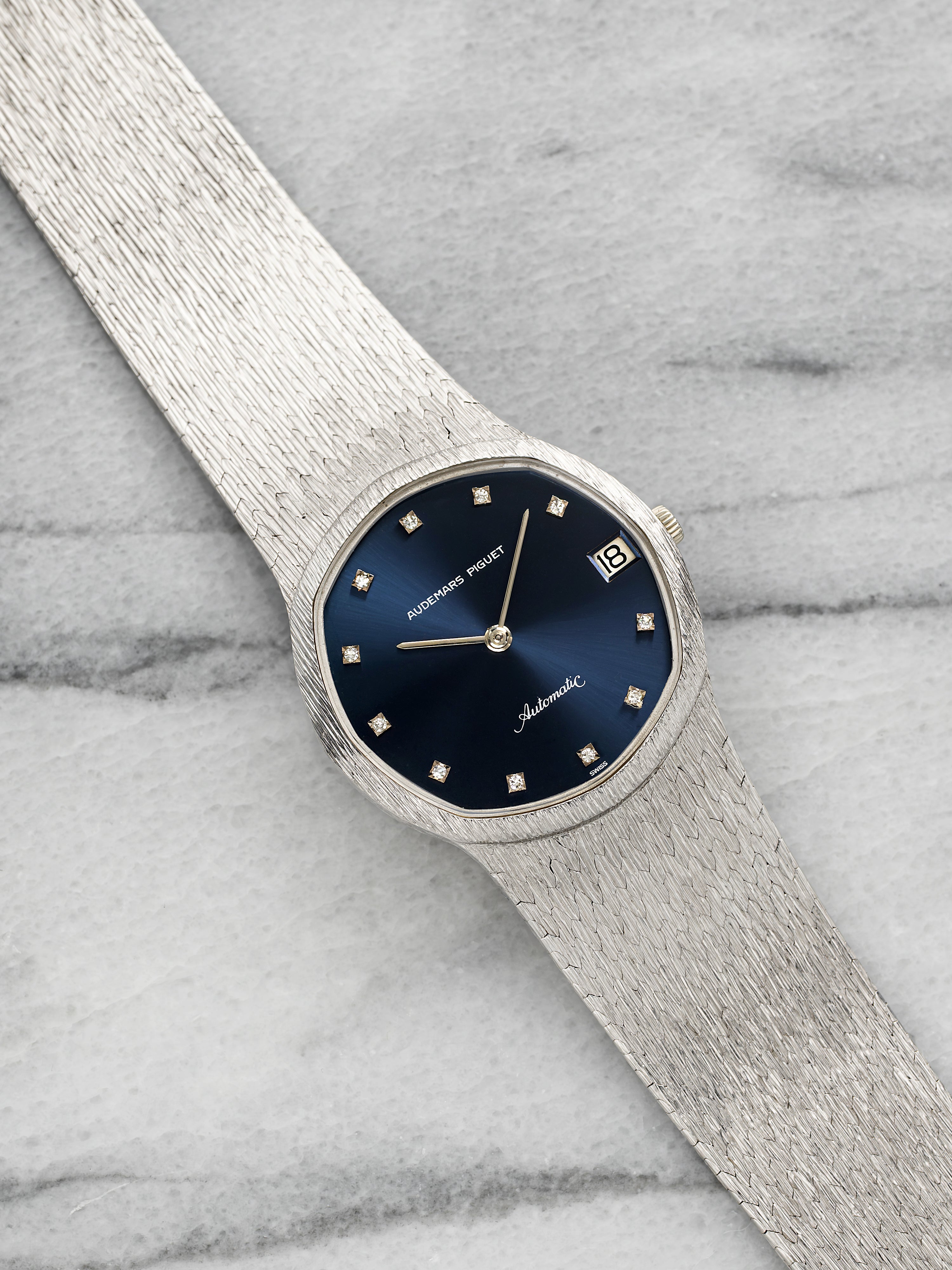 Audemars Piguet 5388 - Integrated WG Blue Sunburst Dial