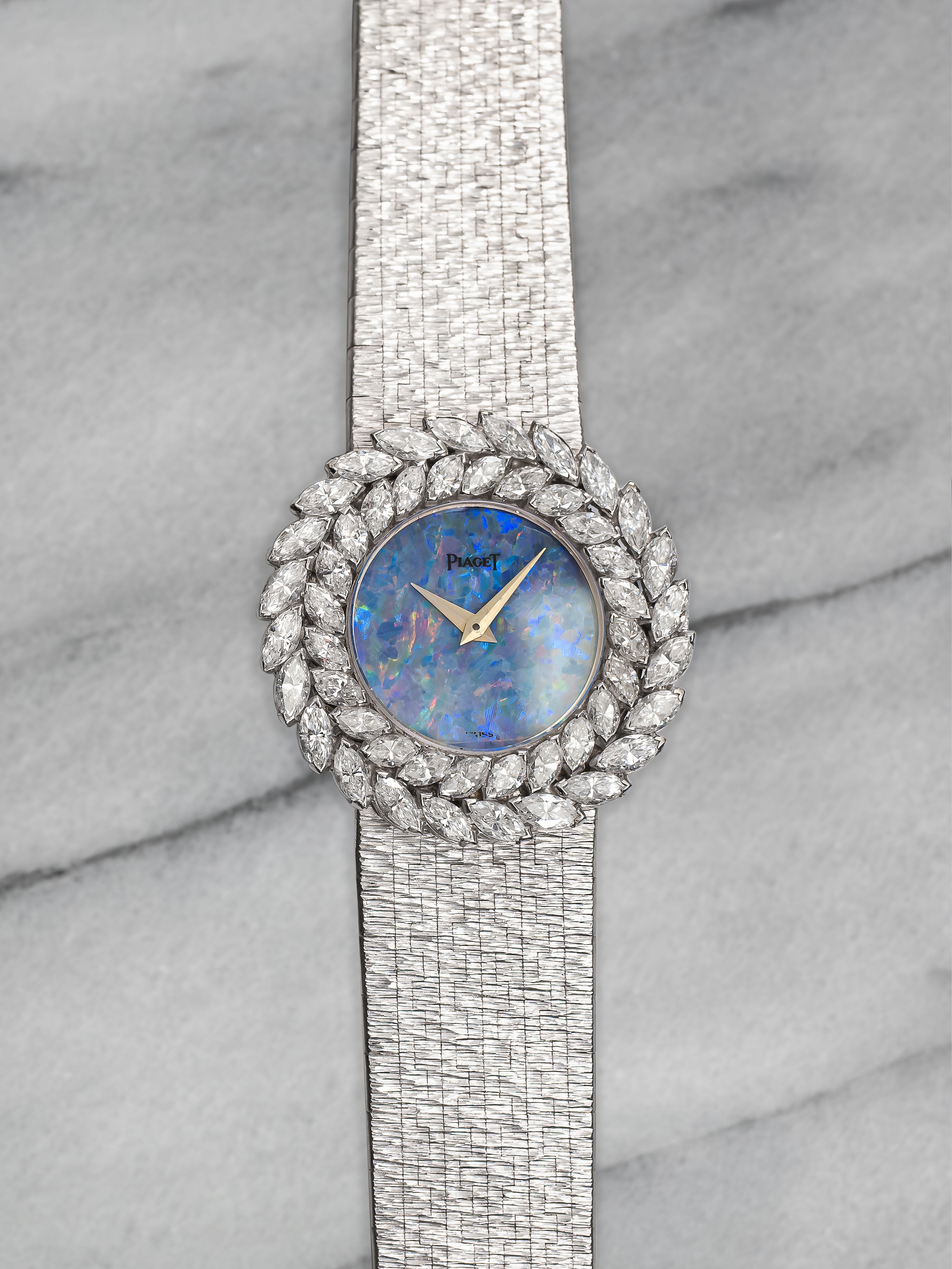 Piaget 9165 - Opal Dial & Diamond Marquis