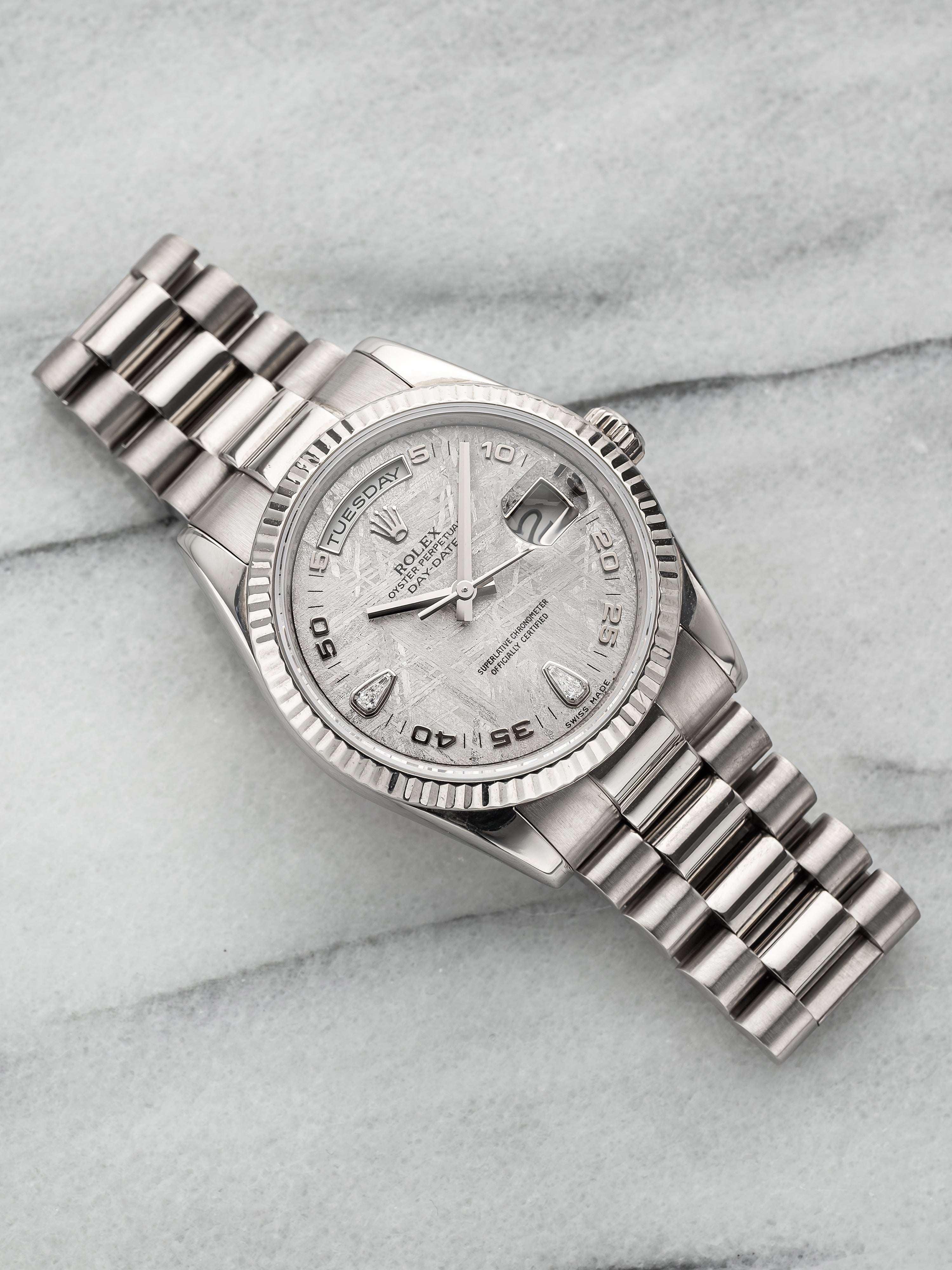 2007 Rolex Daydate 118239 - Meteorite Diamond Dial