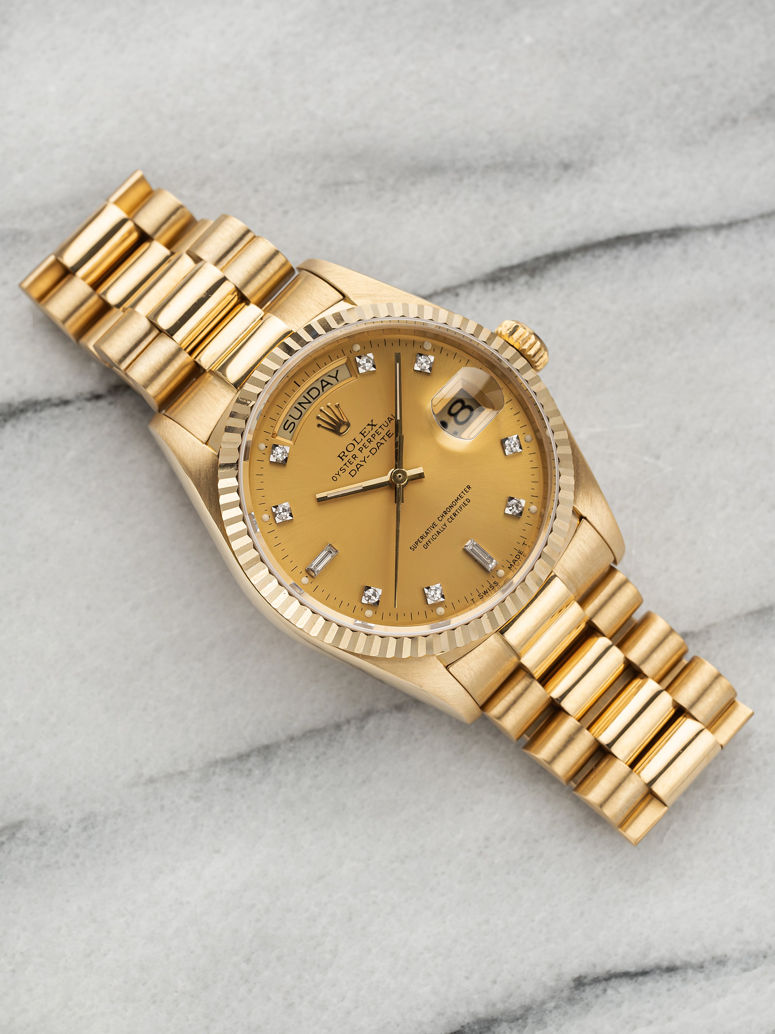 Rolex Daydate 18238 - Diamond dial