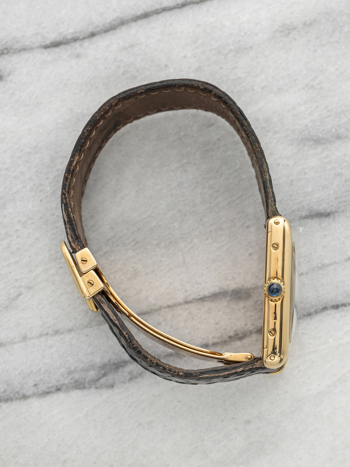 Cartier Lady Tank 6711 - 18K Yellow Gold Paris Dial