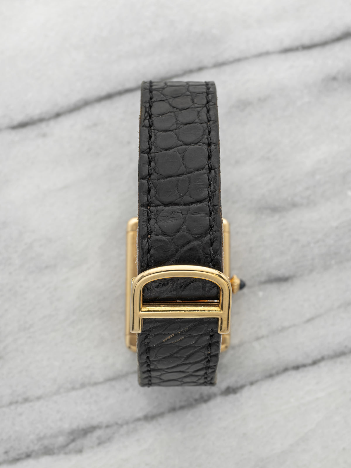 Cartier Lady Tank 6711 - 18K Yellow Gold Paris Dial