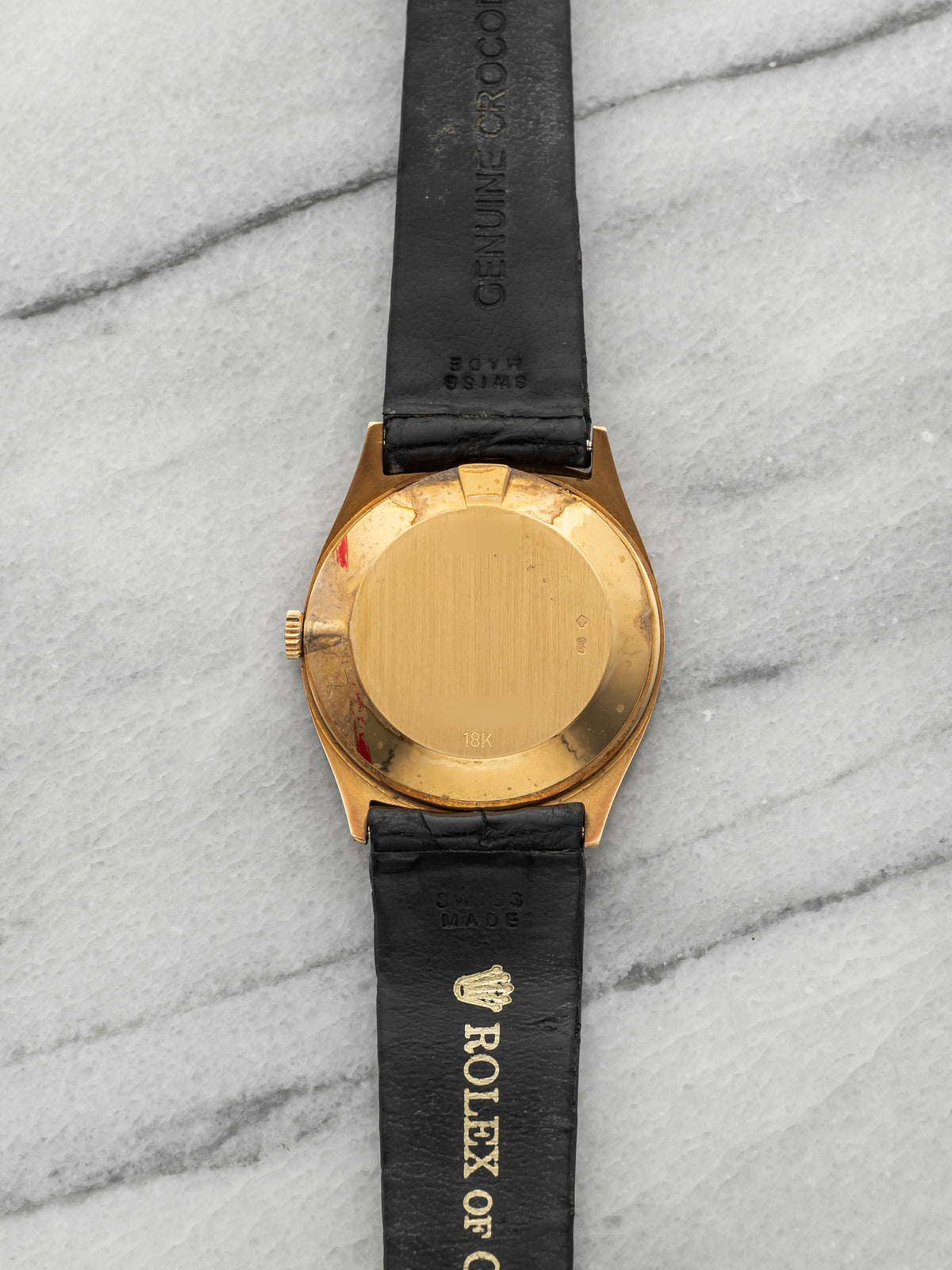 Vintage 1995 Rolex Cellini 4133 18K Yellow Gold White Roman Dial Manual 31mm