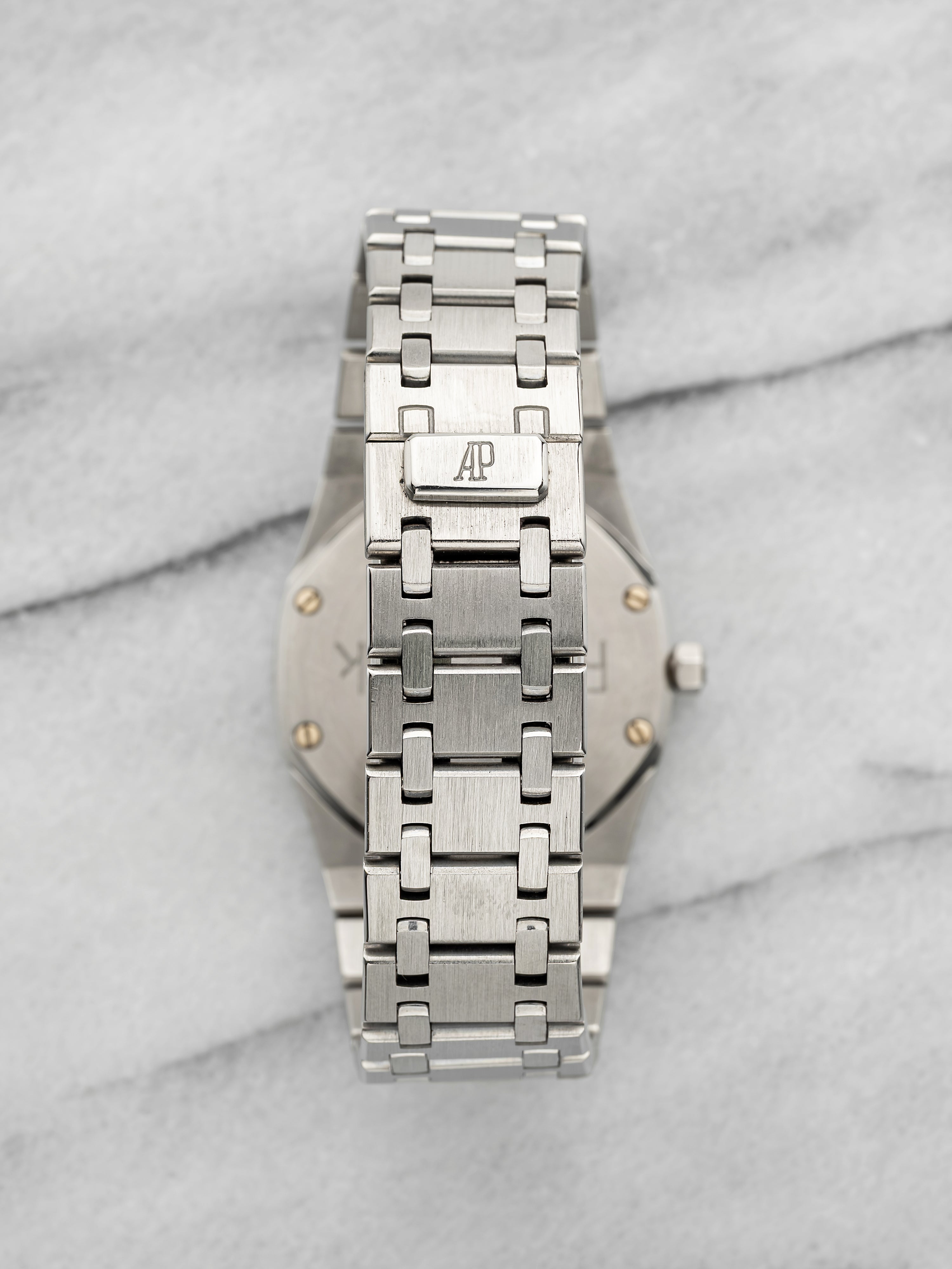 Vintage 1980s Audemars Piguet Royal Oak 56143ST Steel Tropical Dial Quartz 33mm
