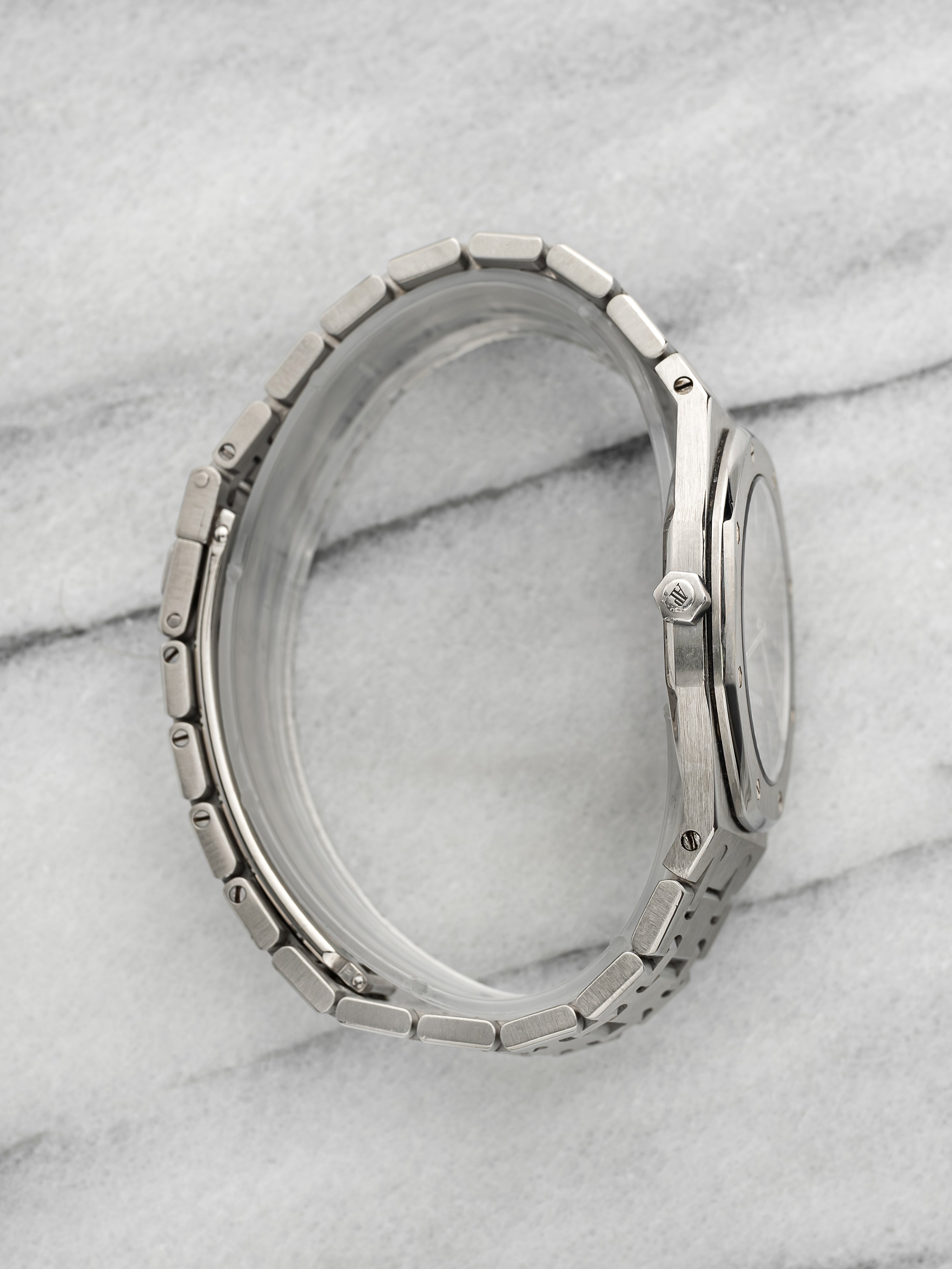 Vintage 1980s Audemars Piguet Royal Oak 56143ST Steel Tropical Dial Quartz 33mm