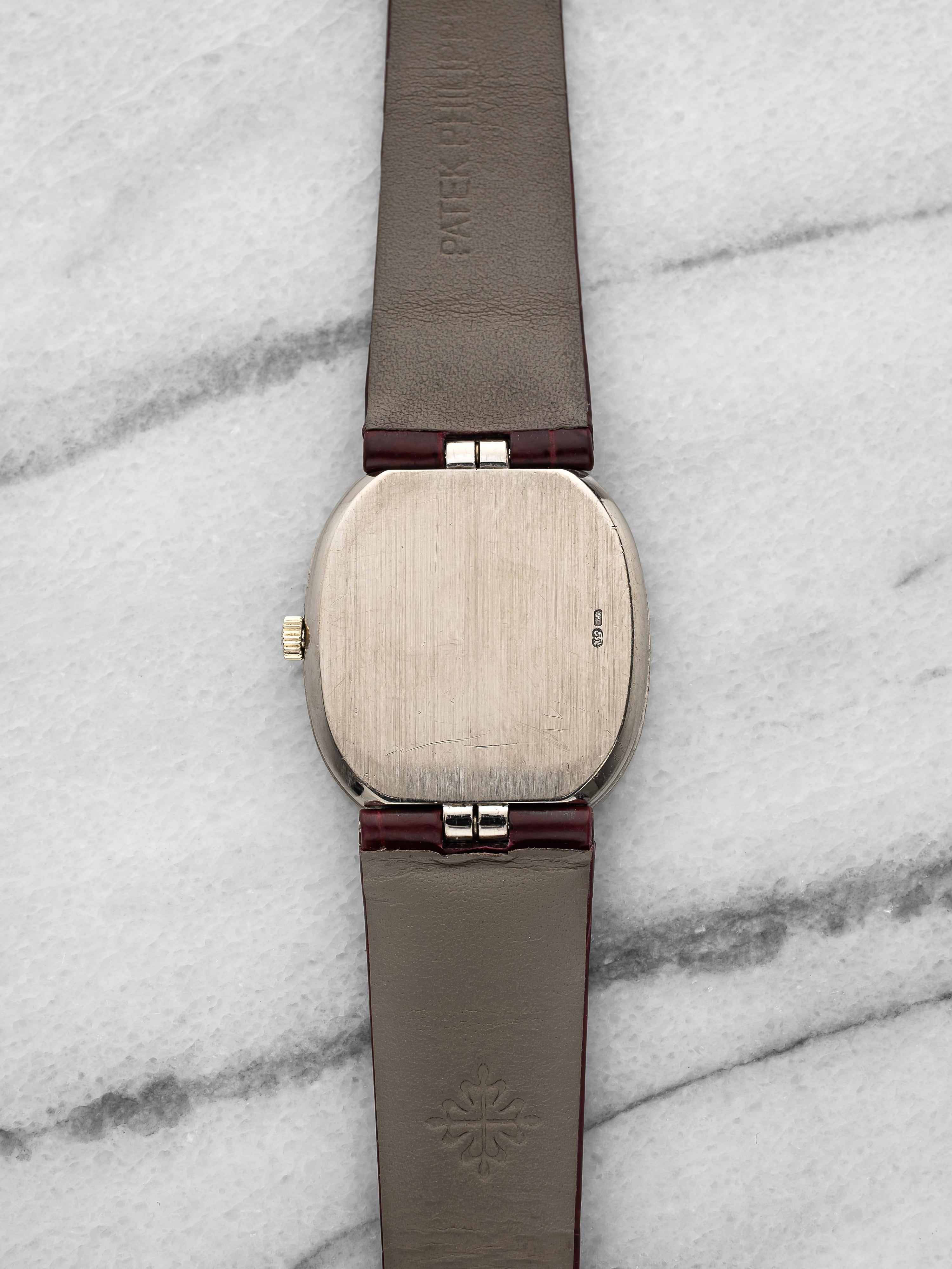Patek Philippe Ellipse 3989 - 18K White Gold White Roman Dial