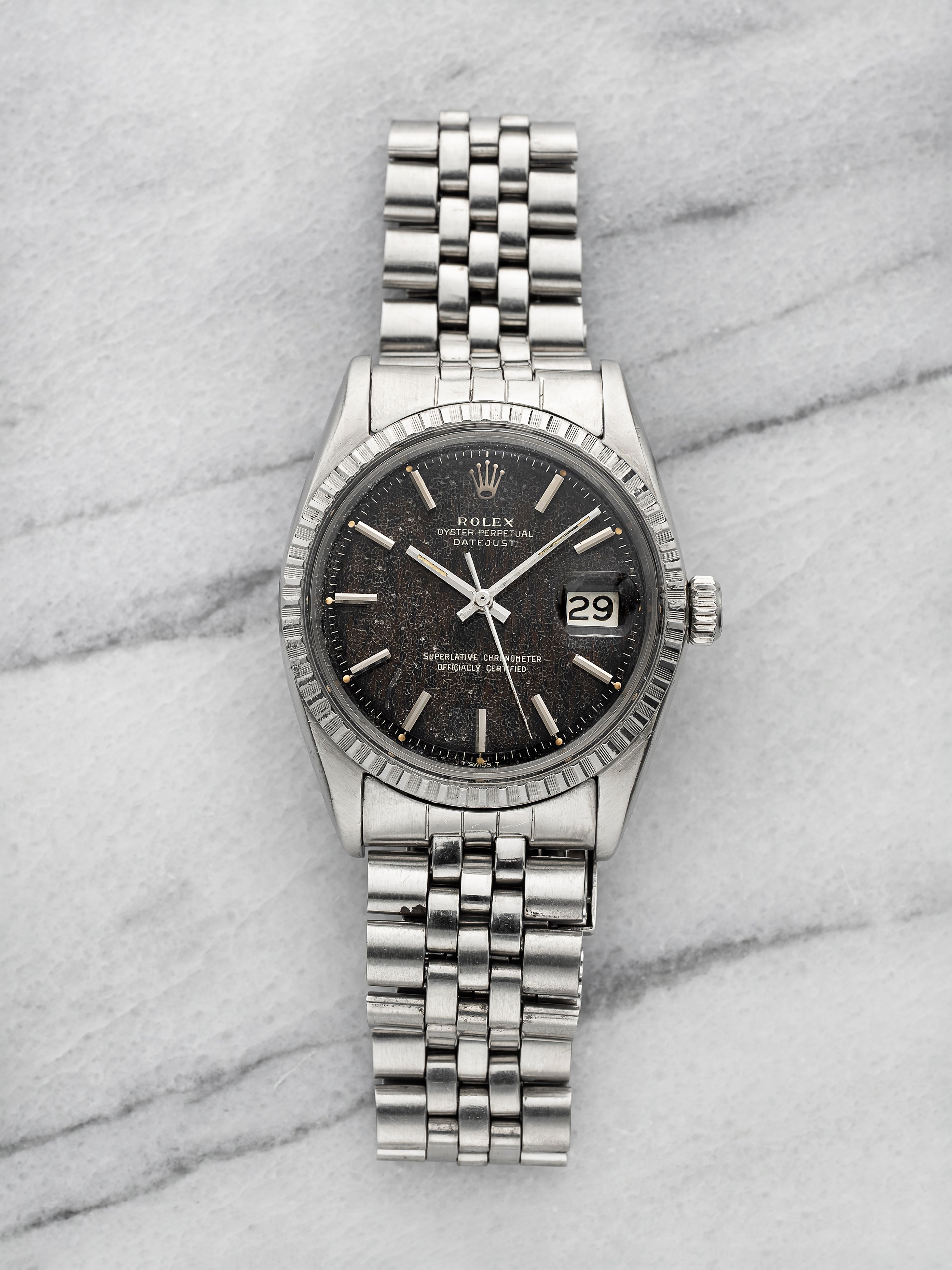 1967 Rolex Datejust 1603 - Stainless Steel Tropical Gilt Dial