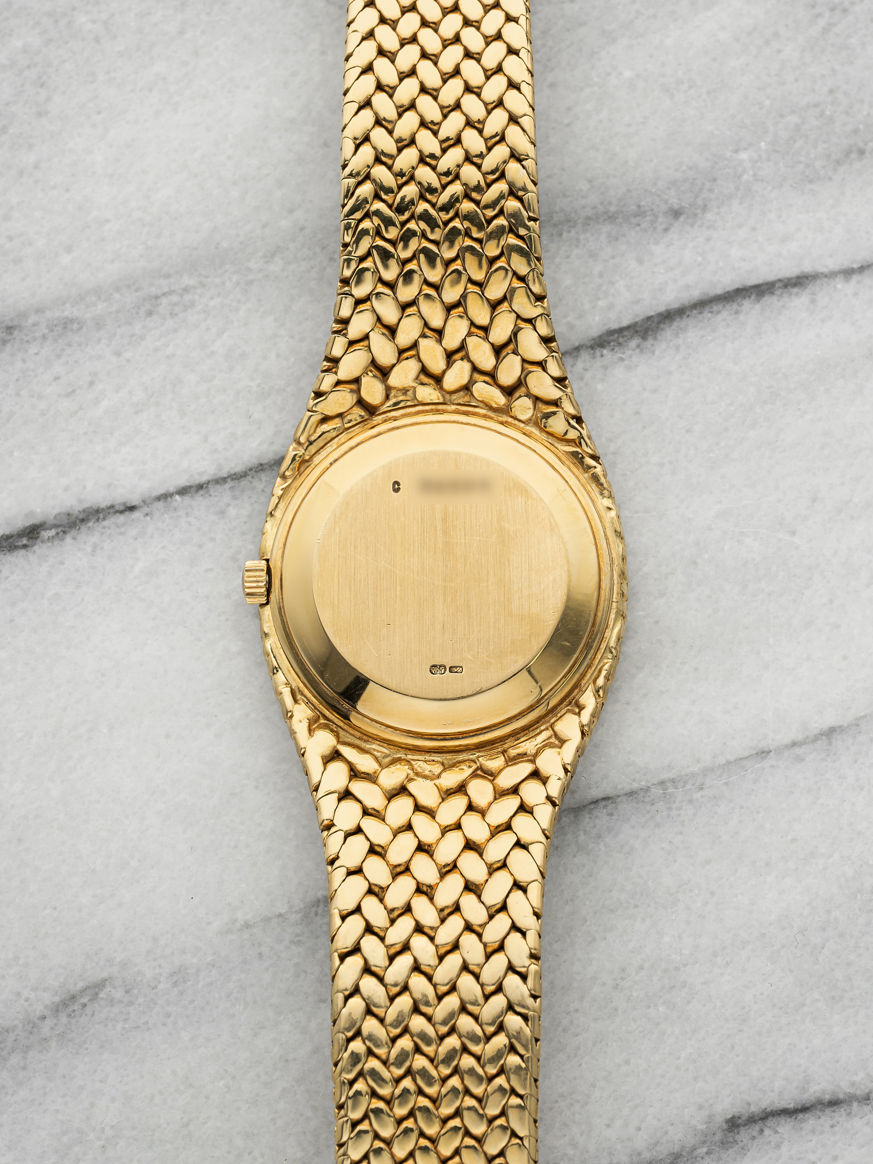 Vintage 1990s Audemars Piguet Cobra 5403 18K YG Champagne Diamond Dial Auto 35mm