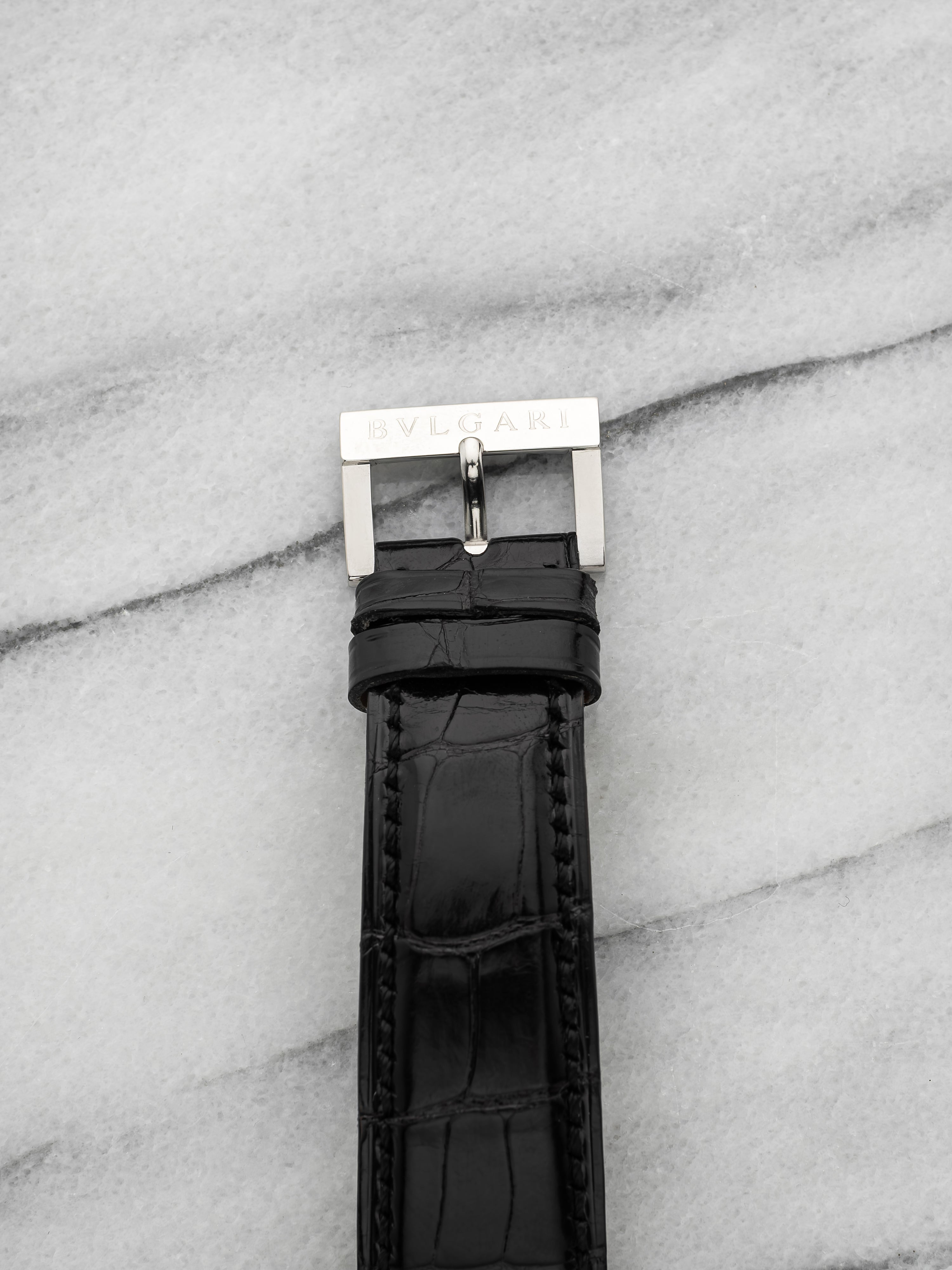 Vintage 1998 Bvlgari AT 40 PL TB Platinum Skeleton Tourbillon Manual 40mm