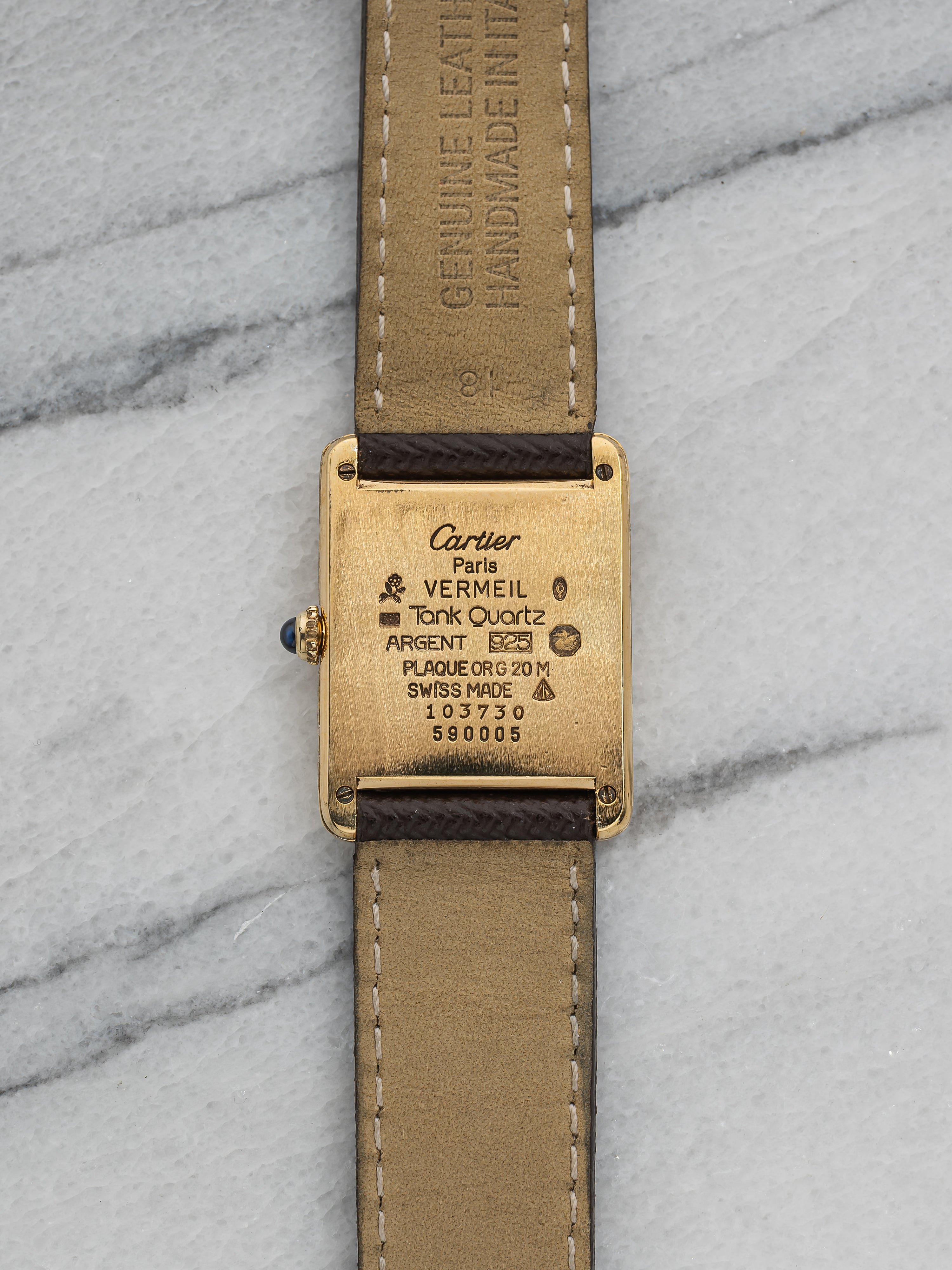 Cartier Tank – White Roman Dial