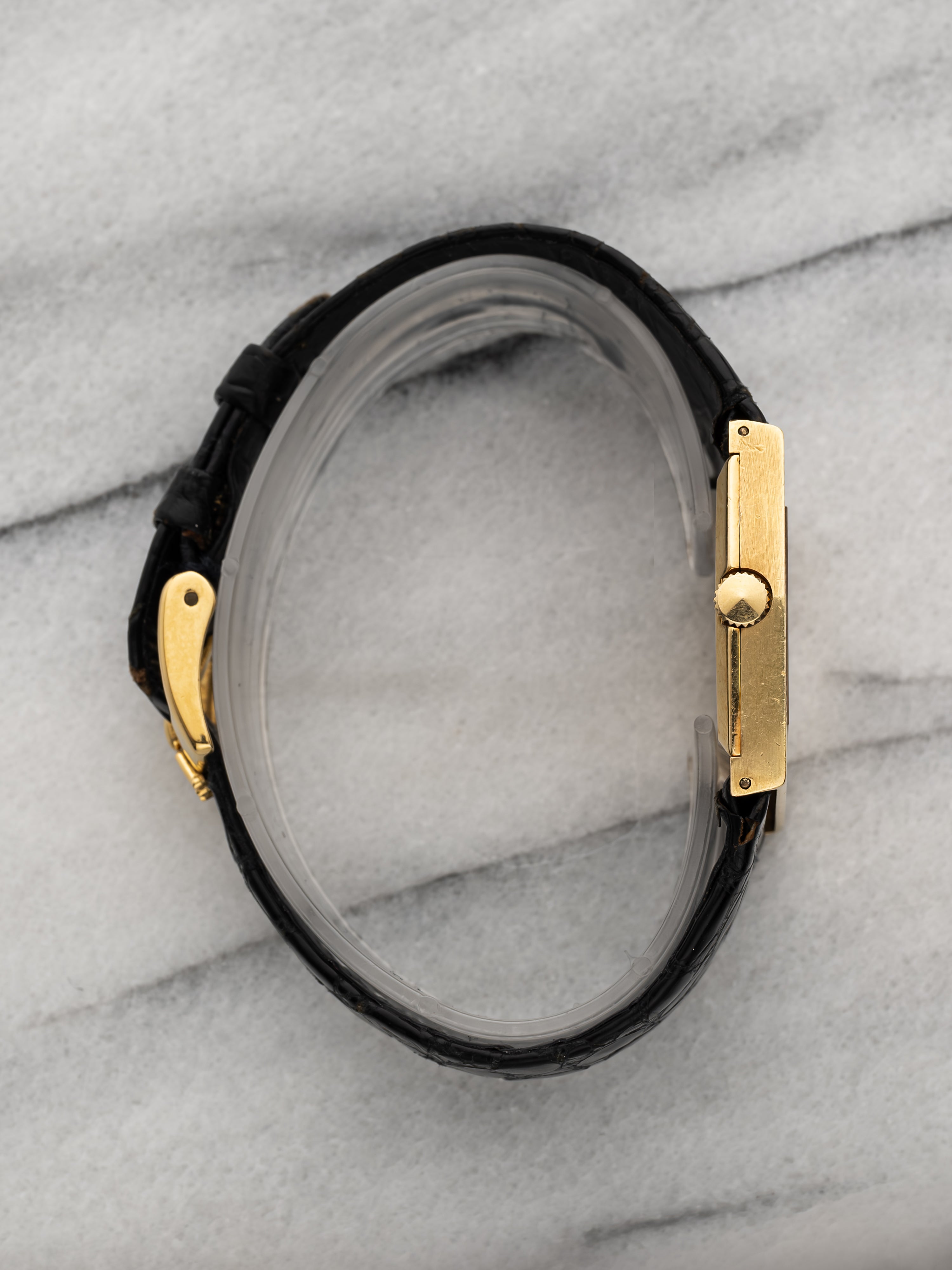 1976 Rolex Cellini Asymmetric 4126 - Hobnail Bezel Wood Dial