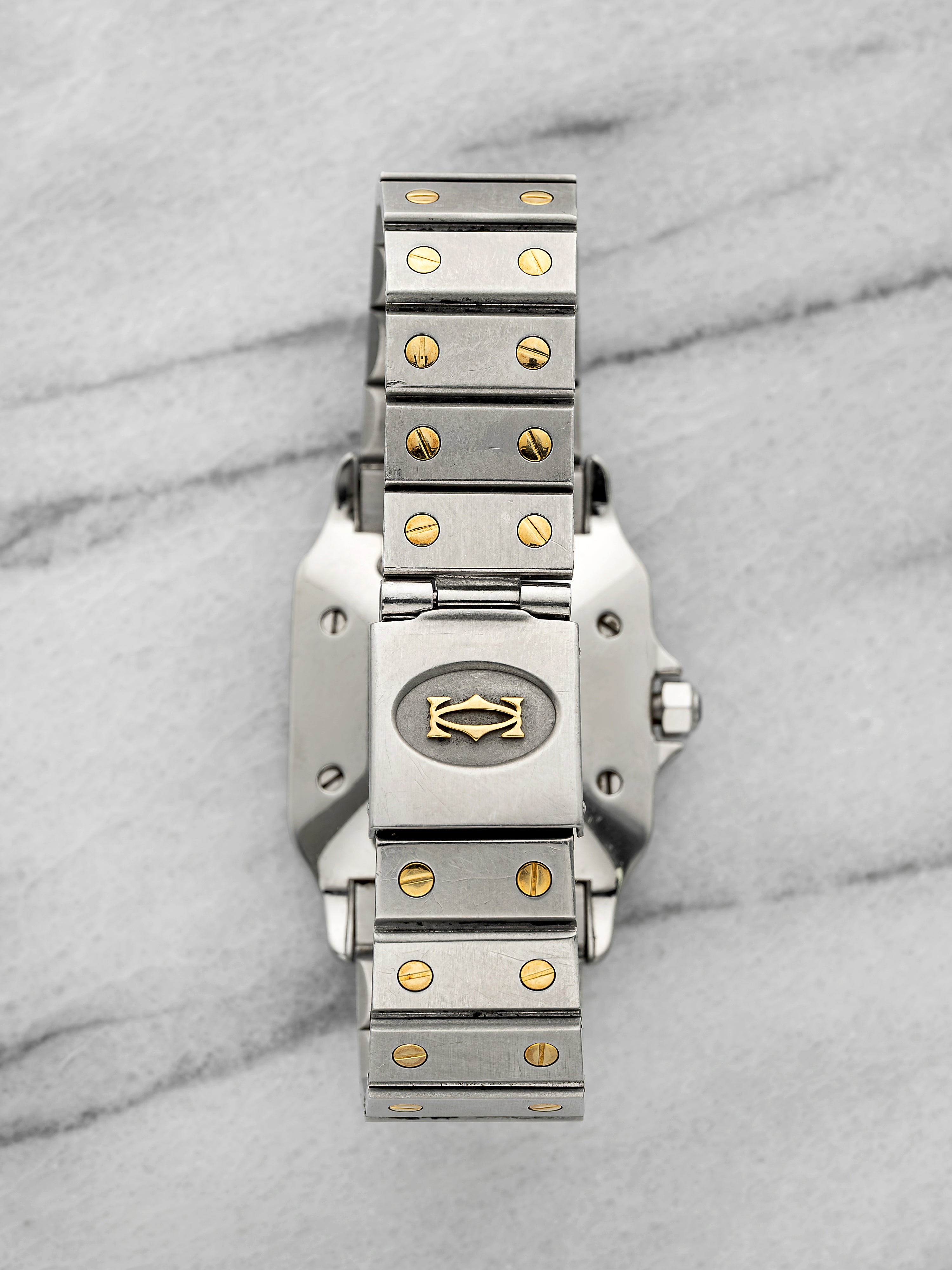 Cartier Santos 2961 - Two-Tone White Roman Dial