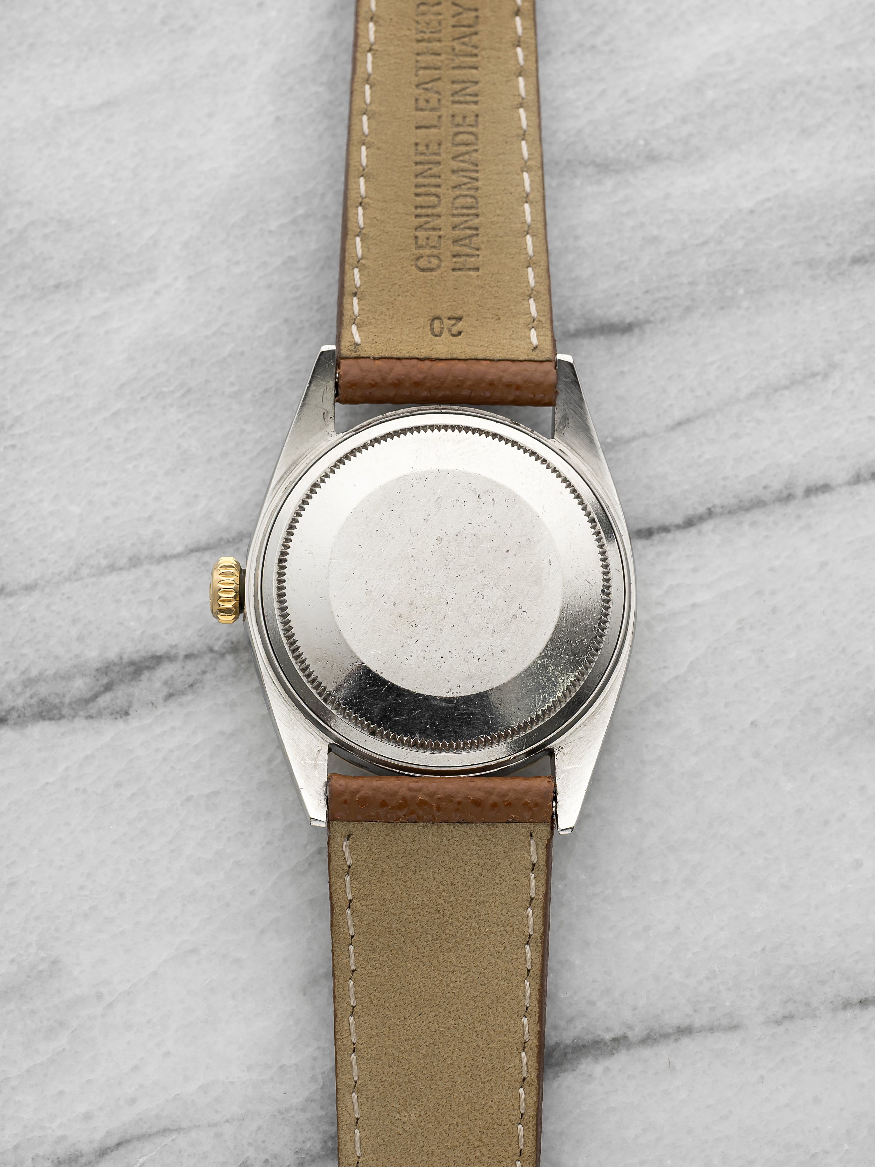 1968 Rolex Datejust 36 1601 - Stainless Steel & 18K Yellow Gold Bezel, Silver Dial