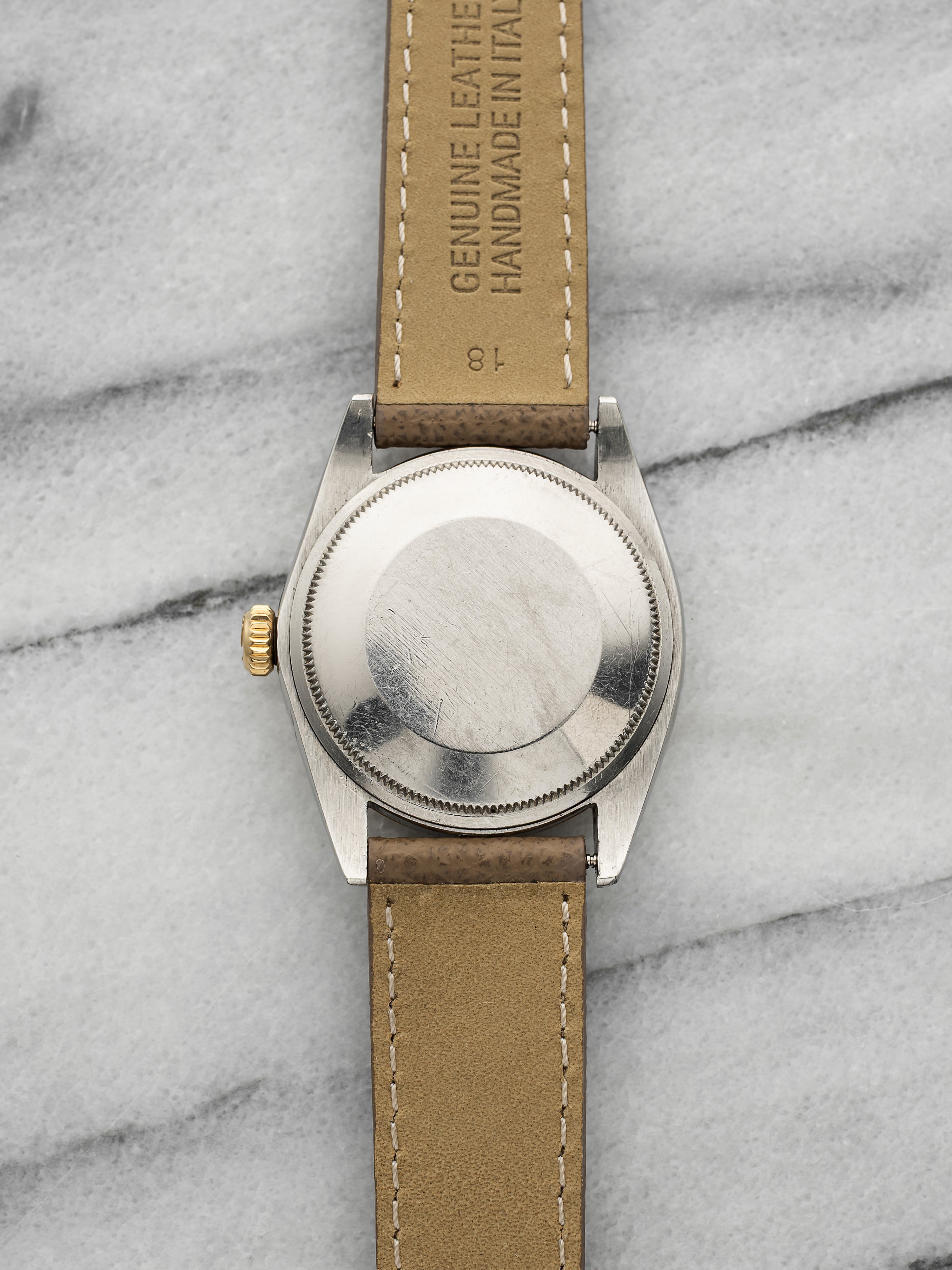 Vintage 1968 Rolex Oyster Perpetual Date 1505 Two-Tone Champagne Dial Auto 34mm