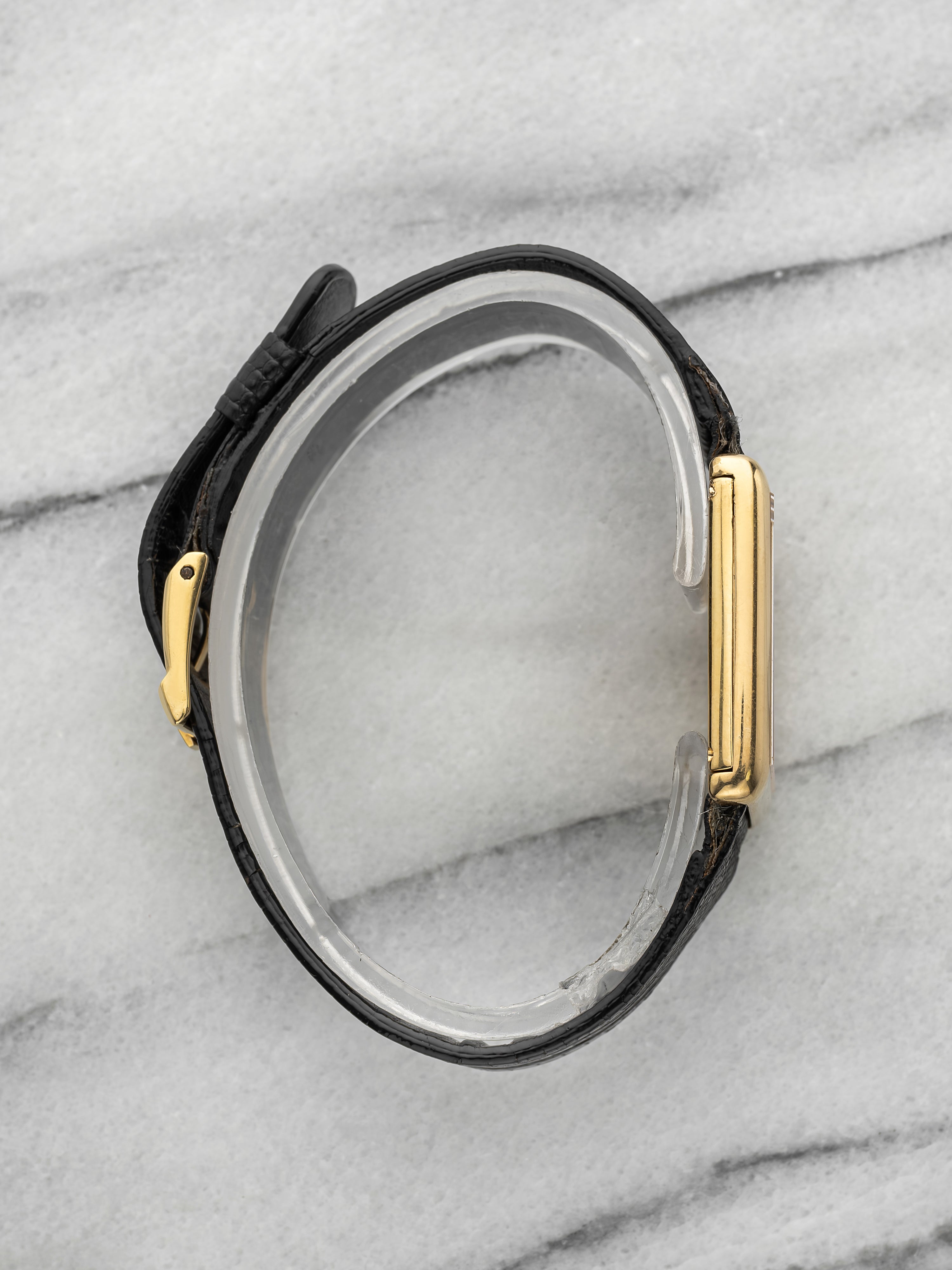 Vintage 1970s Piaget Protocole 9150 18K YG Onyx Pavé Diamond Dial Manual 23 mm
