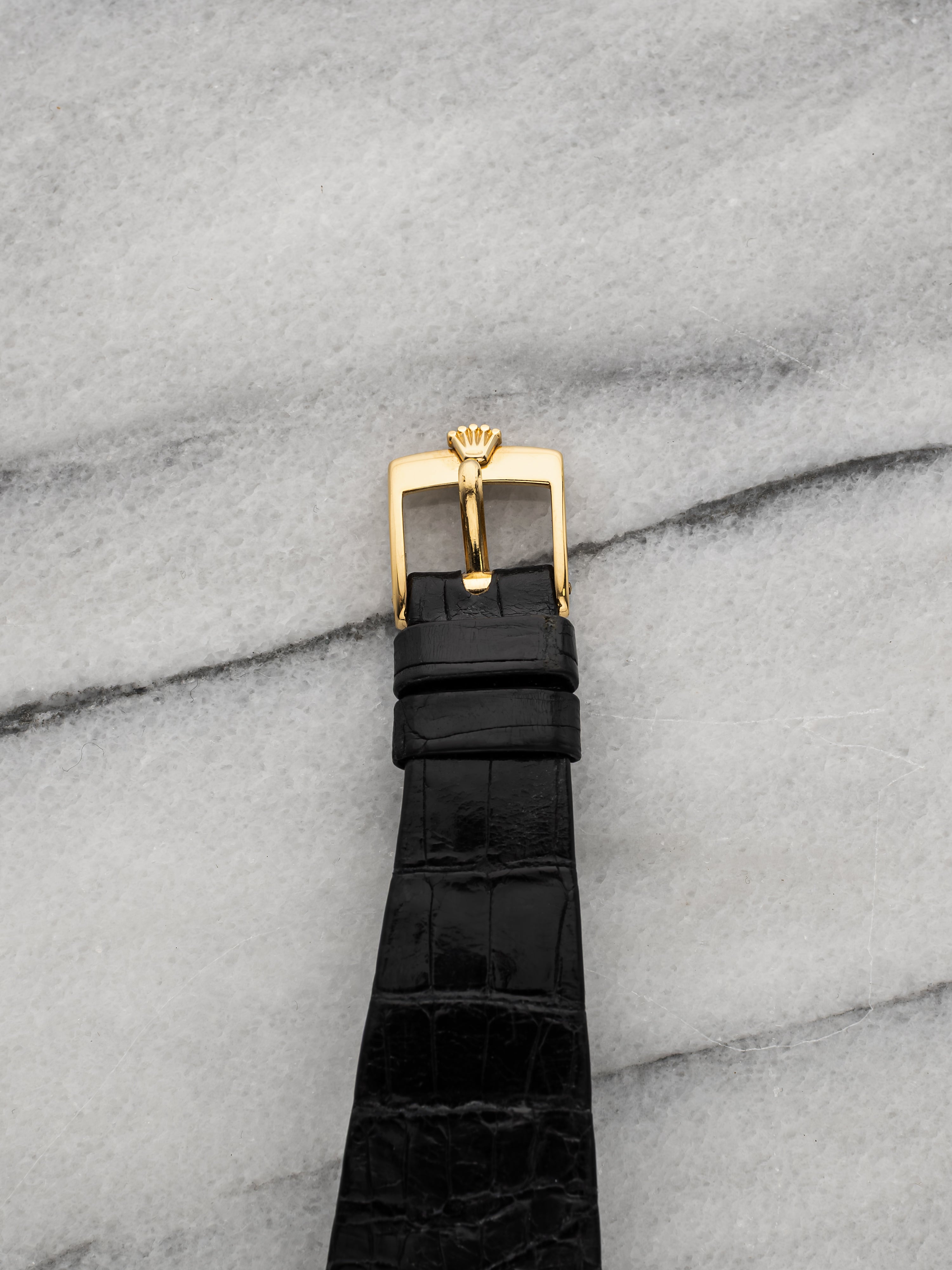 1982 Rolex Cellini 4126 - Asymmetric Diamond Bezel Silver Dial