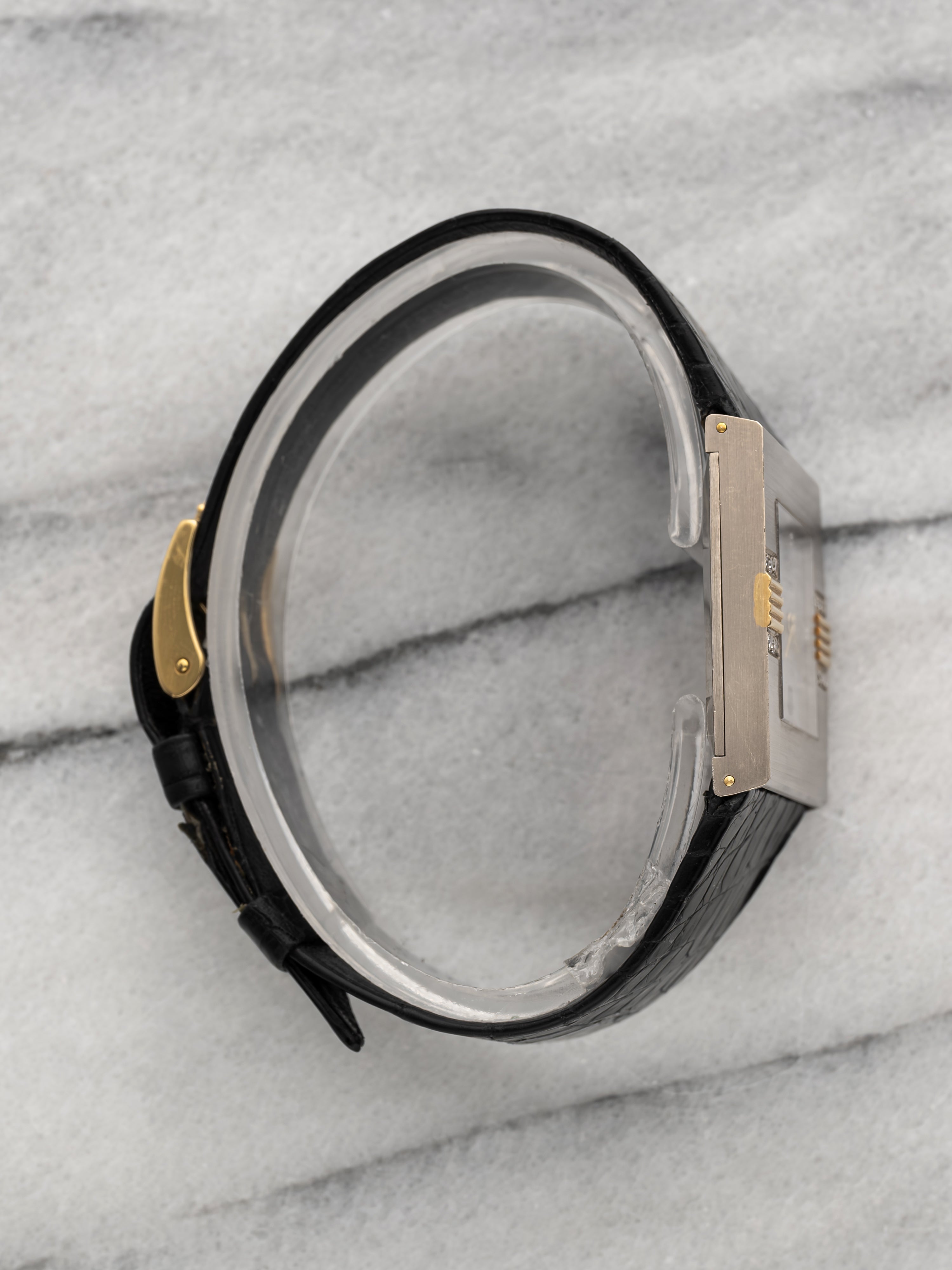 1982 Rolex Cellini 4126 - Asymmetric Diamond Bezel Silver Dial