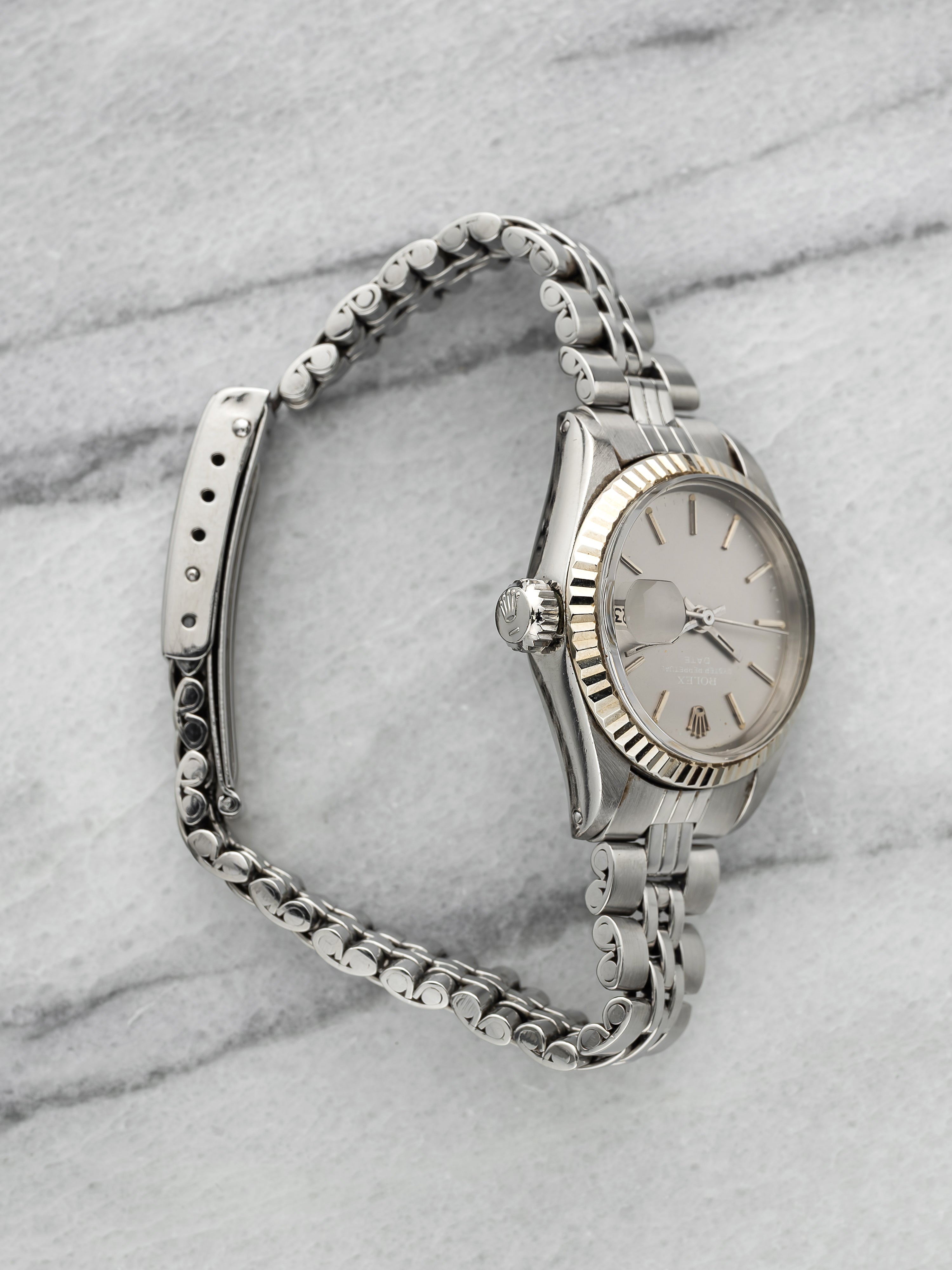 1971 Rolex Lady Date 6917 - Stainless Steel Grey Ghost Dial