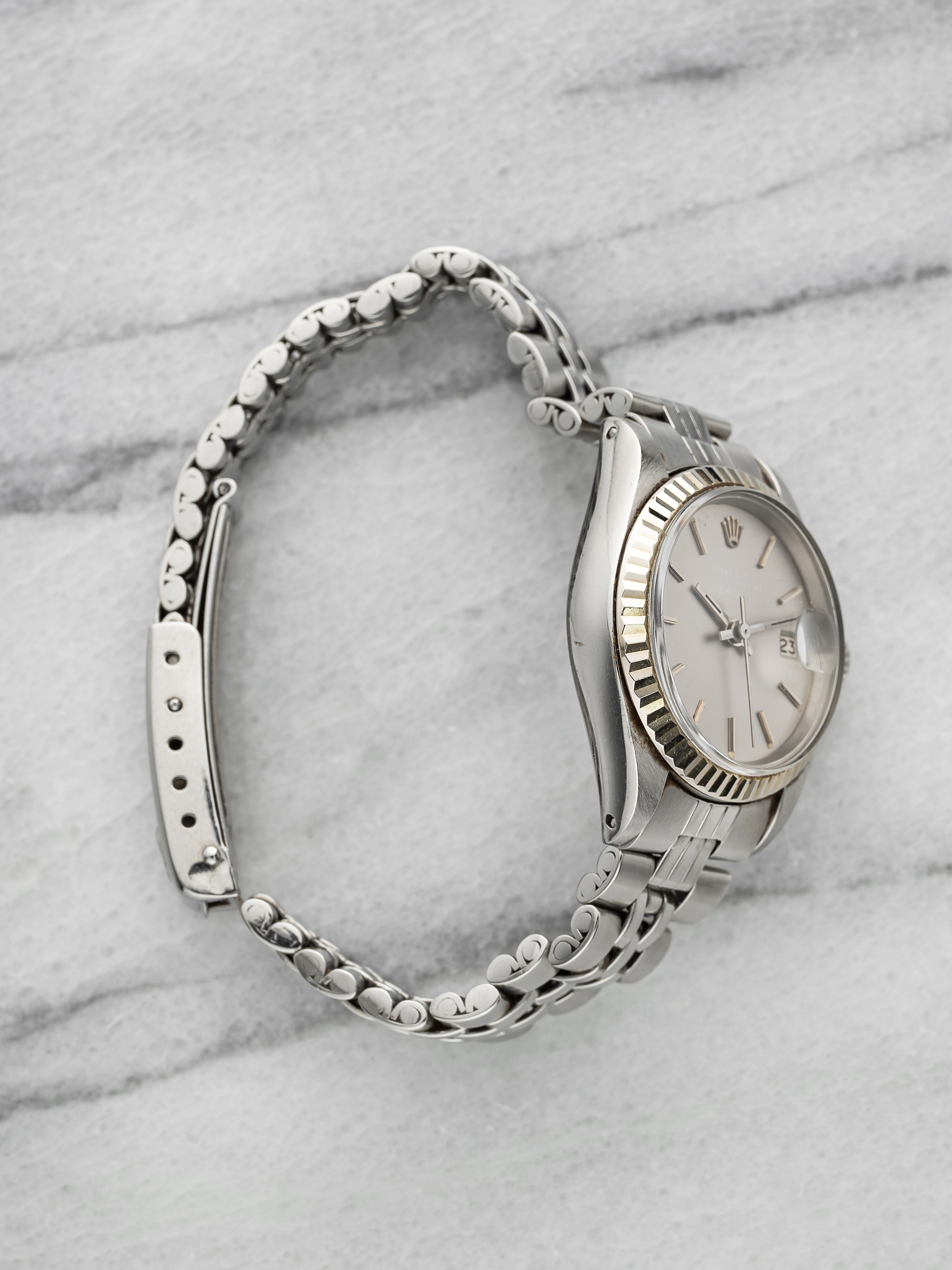 1971 Rolex Lady Date 6917 - Stainless Steel Grey Ghost Dial