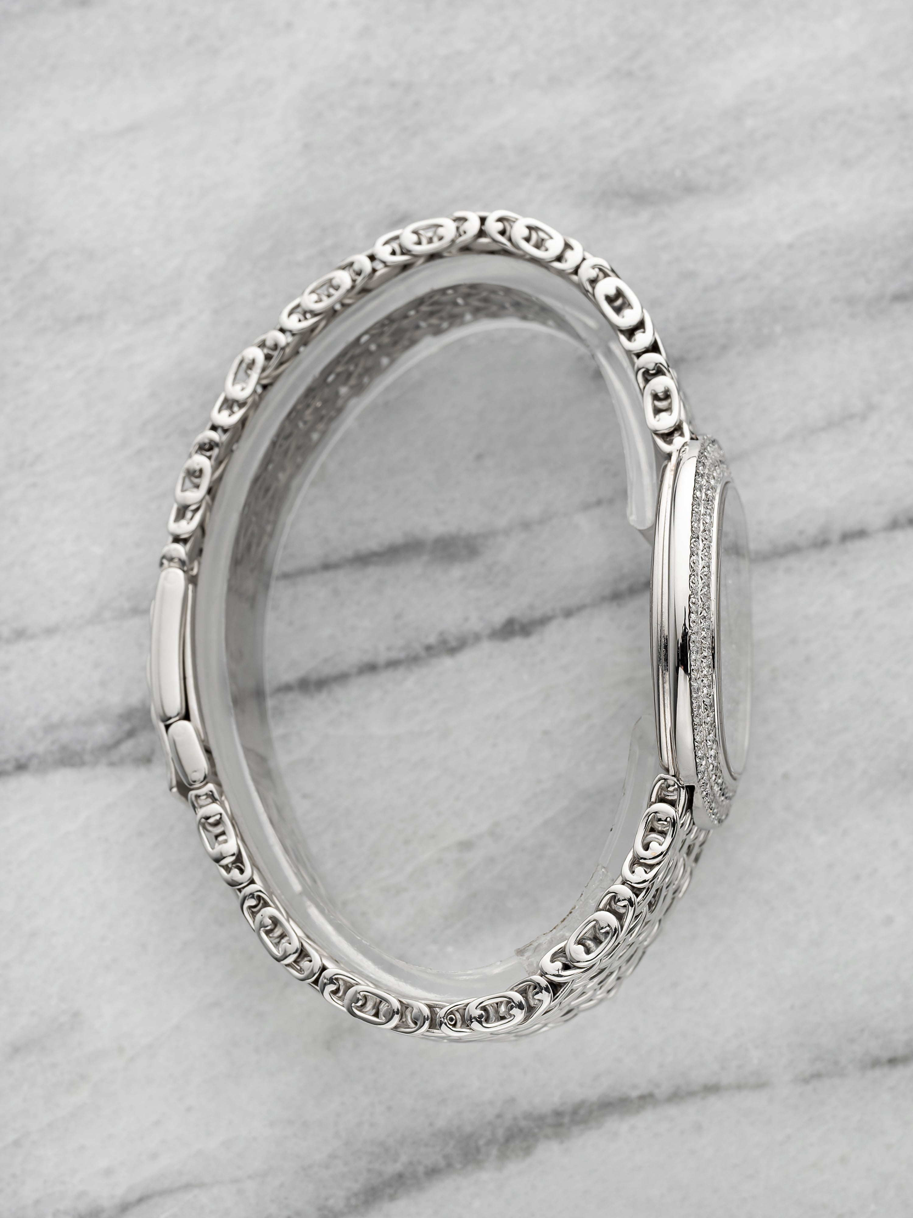 Audemars Piguet Feather - 18K White Gold Pave & Sapphire Dial