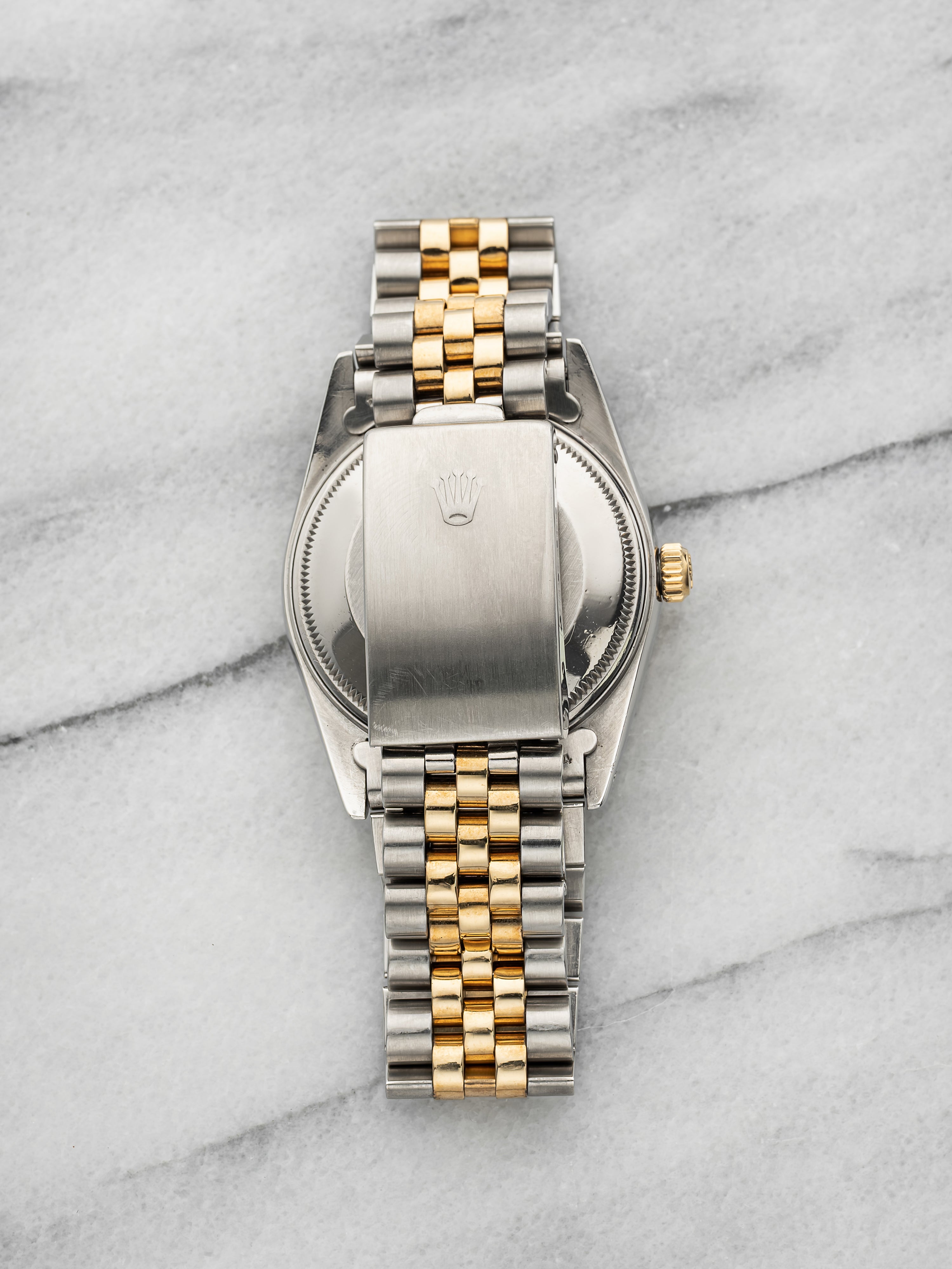 Vintage 1986 Rolex Oyster Perpetual Date 15053 Two-Tone Champagne Dial Auto 34mm