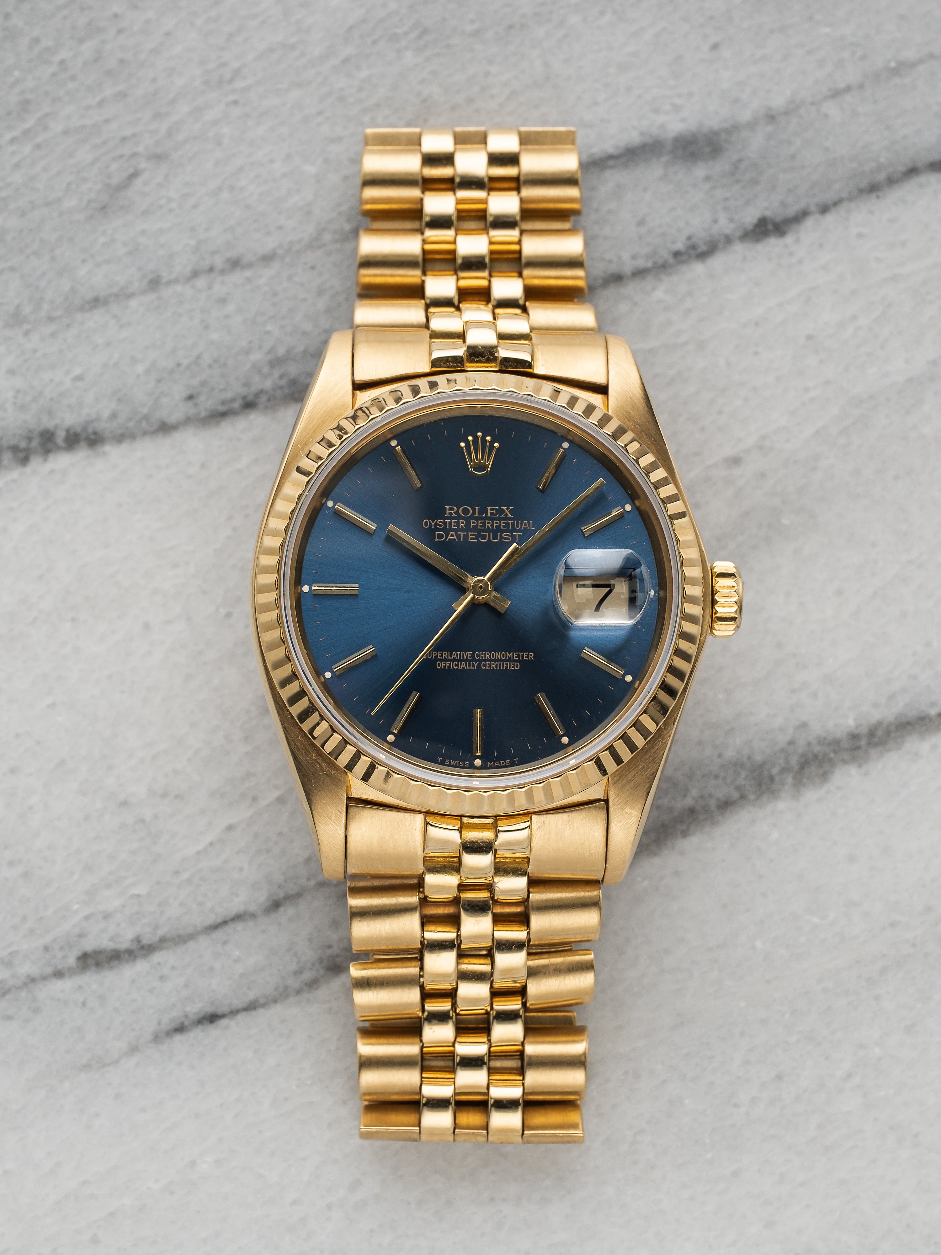 Rolex Datejust 16238 - Blue Dial