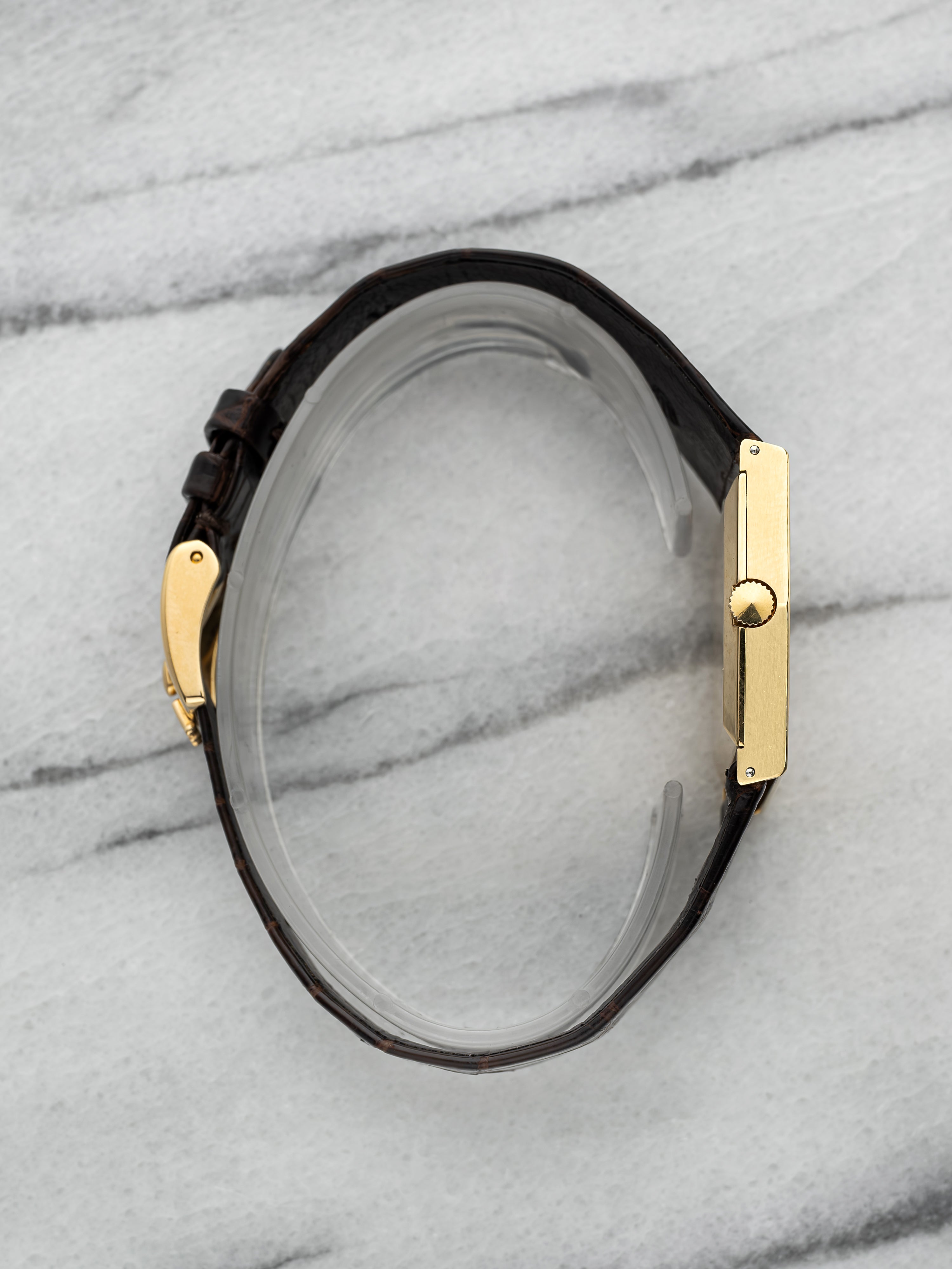 1973 Rolex Cellini Midas Asymmetric 4017 - 18K Yellow Gold Orange Foil Dial