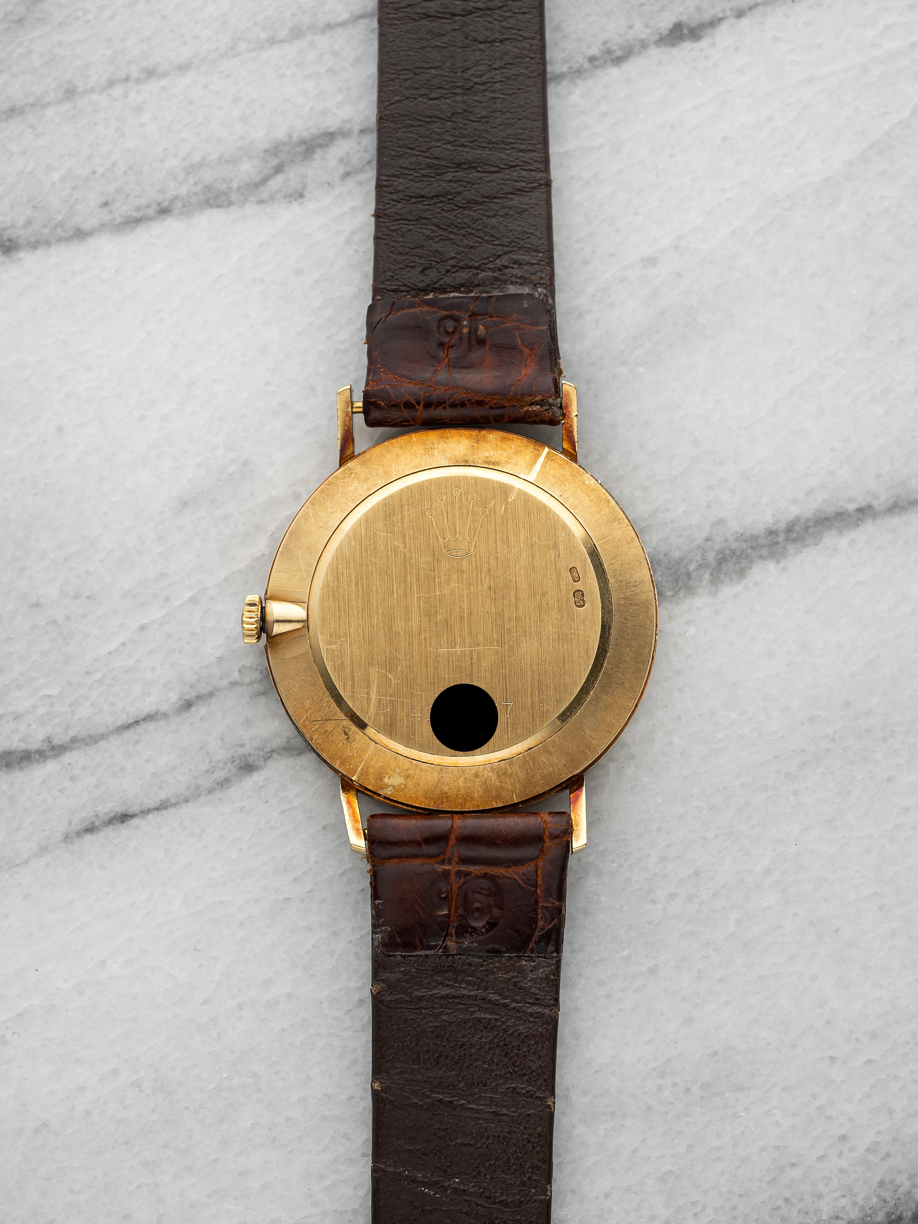 1976 Rolex Cellini 4112 - 18K Yellow Gold Champagne Roman Dial