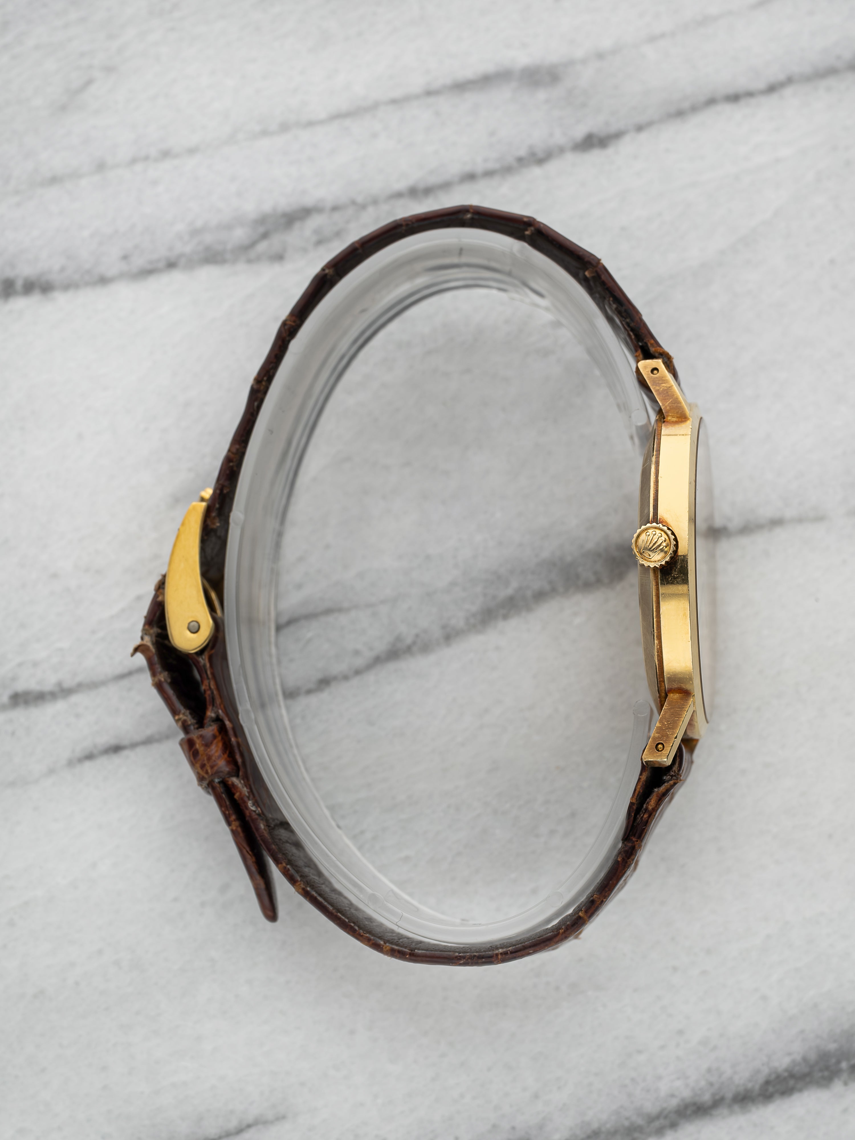 1976 Rolex Cellini 4112 - 18K Yellow Gold Champagne Roman Dial