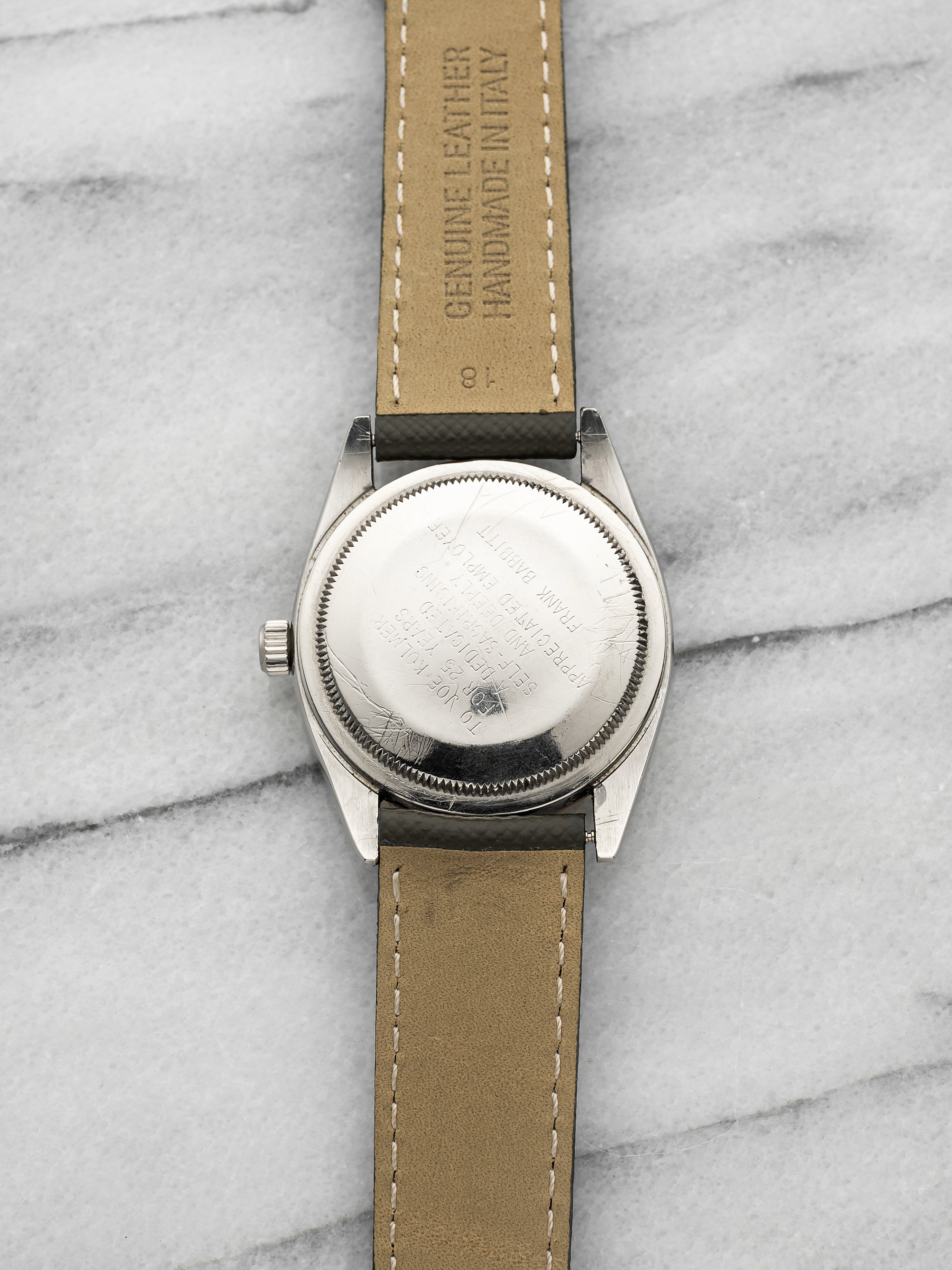 Vintage 1960 Rolex Zephyr Oyster Perpetual 1008 TT Crosshair Dial Auto 34mm