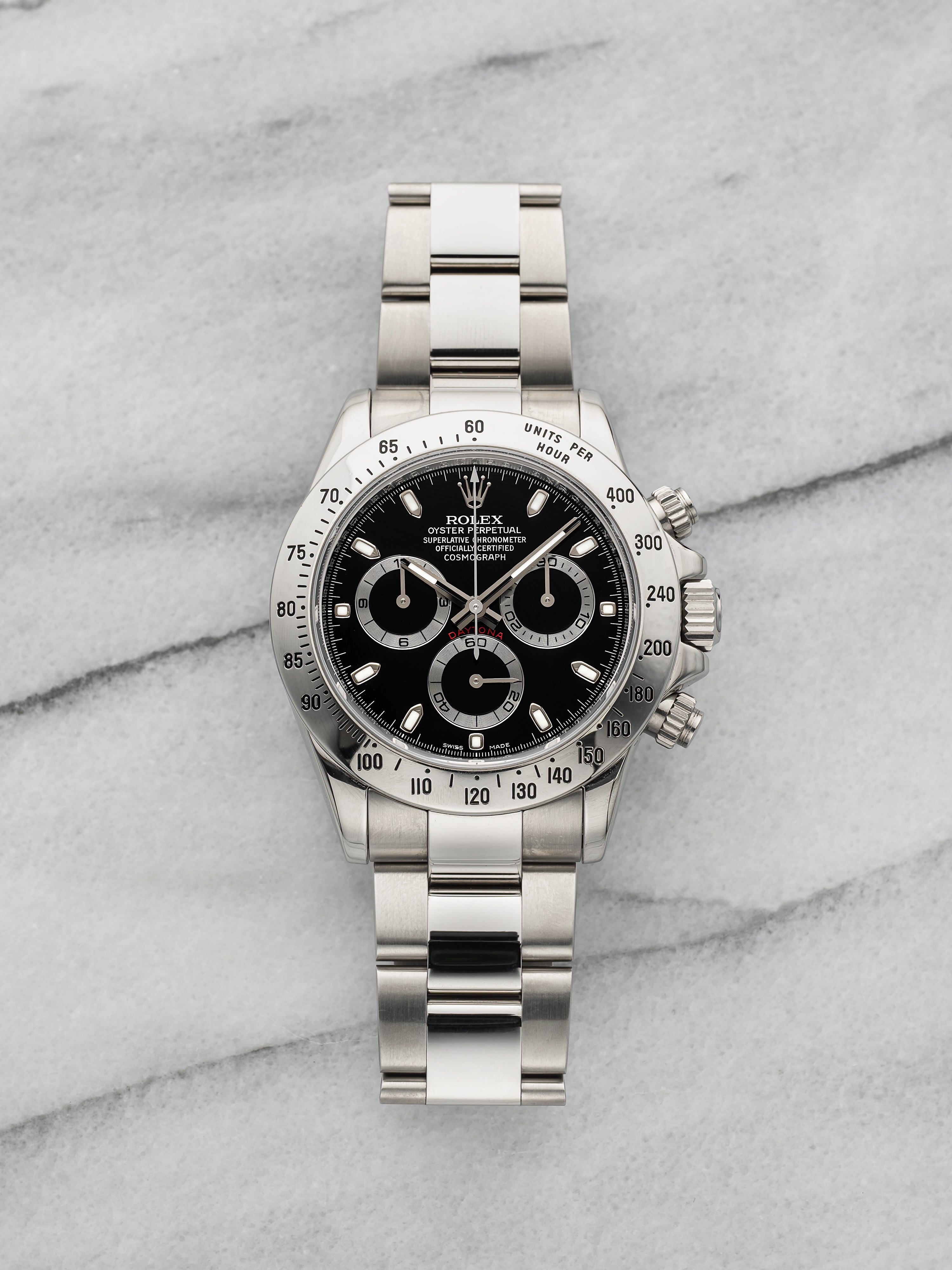 2009 Rolex Daytona 116520 Stainless Steel Black Dial Automatic 40mm