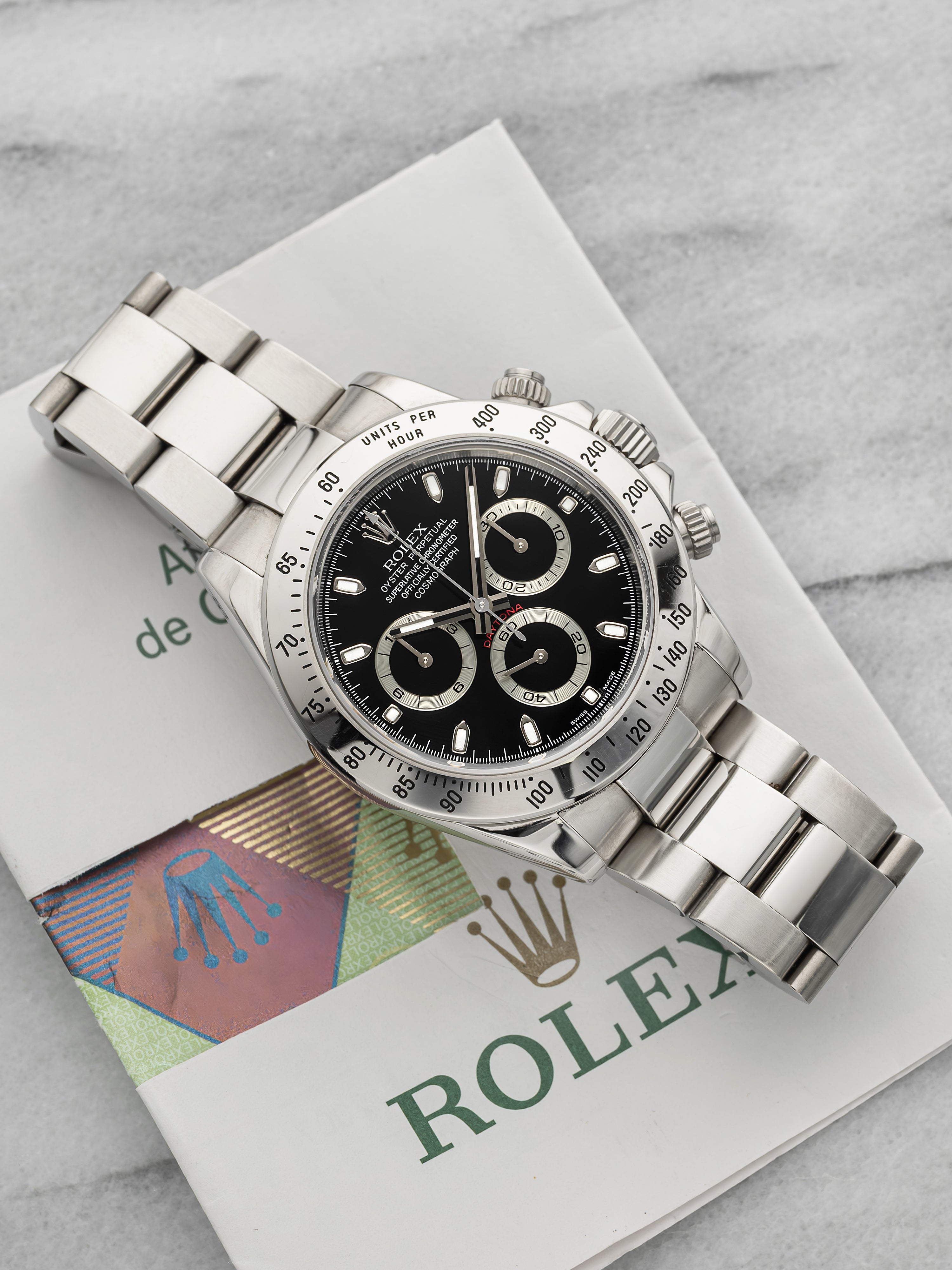 2005 Rolex Daytona 116520 Stainless Steel Black Dial Automatic 40mm