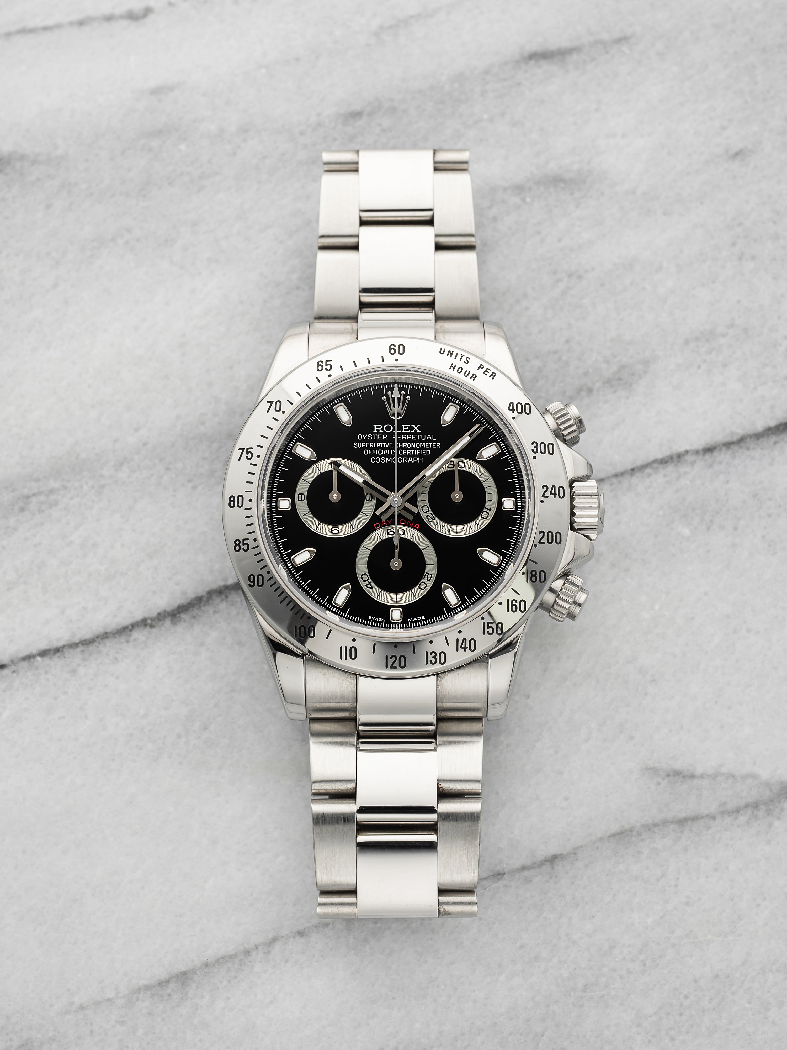 2005 Rolex Daytona 116520 Stainless Steel Black Dial Automatic 40mm