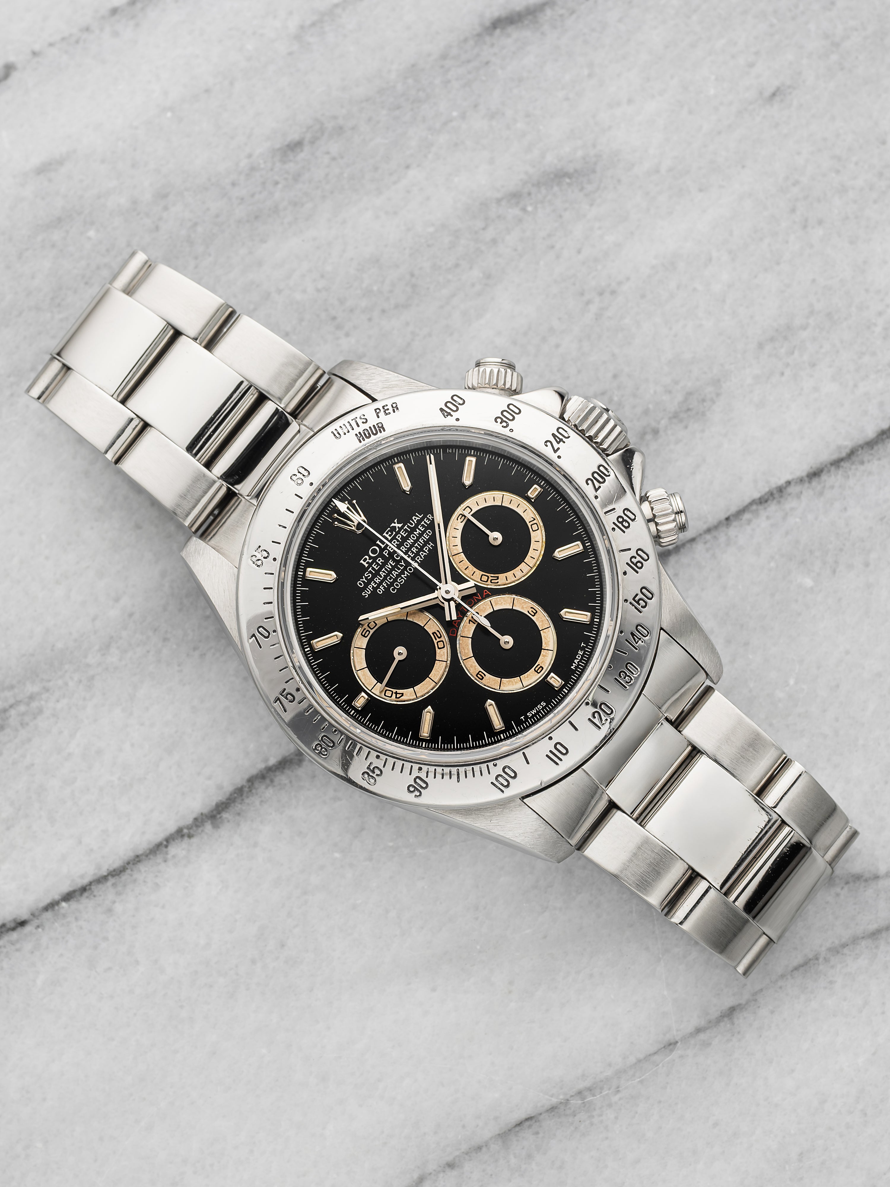 Vintage 1993 Rolex Daytona 16520 Patrizzi Stainless Steel Black Dial Auto 40mm