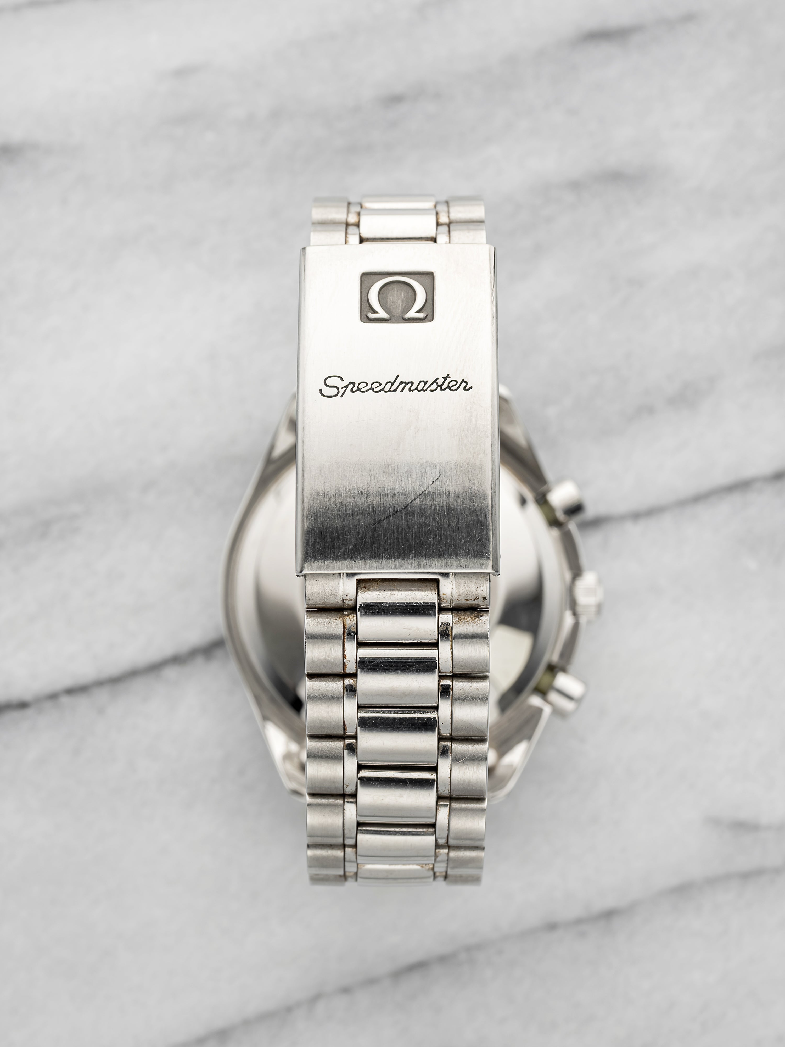 Vintage 1990s Omega Speedmaster 3511.2 Steel White Dial Auto 39mm